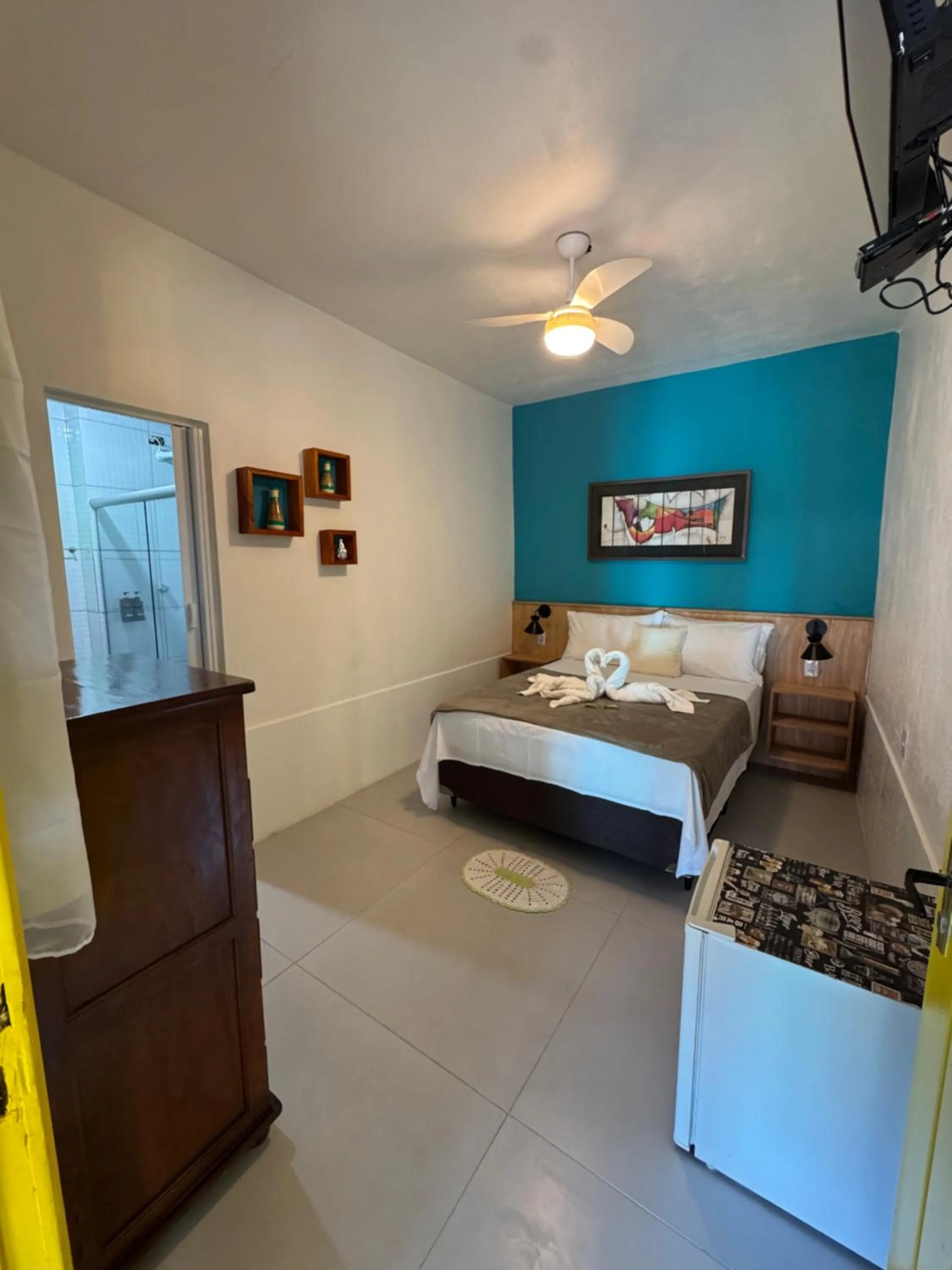 Bed in Pousada Tropical Araçatiba