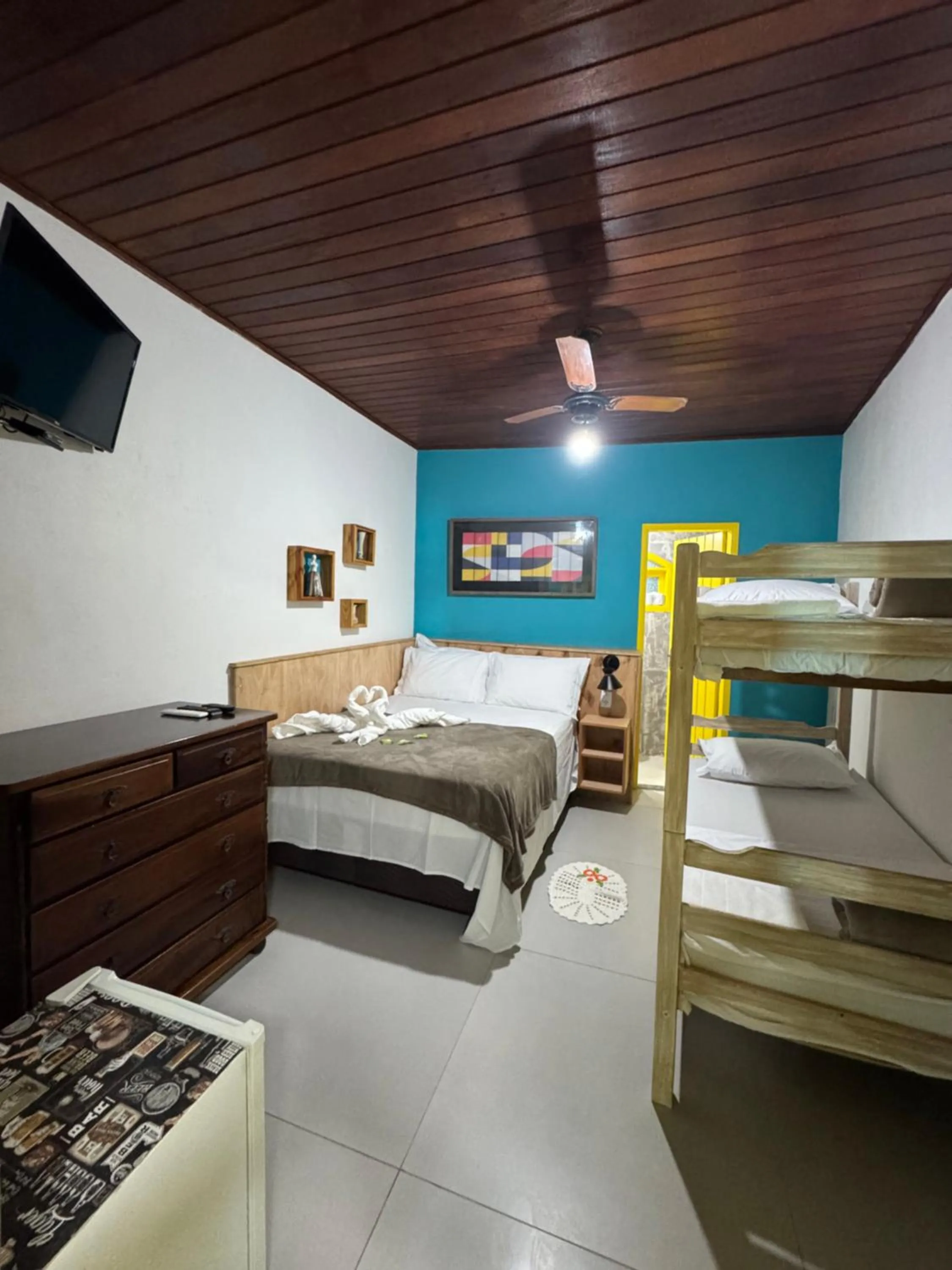 Bed in Pousada Tropical Araçatiba