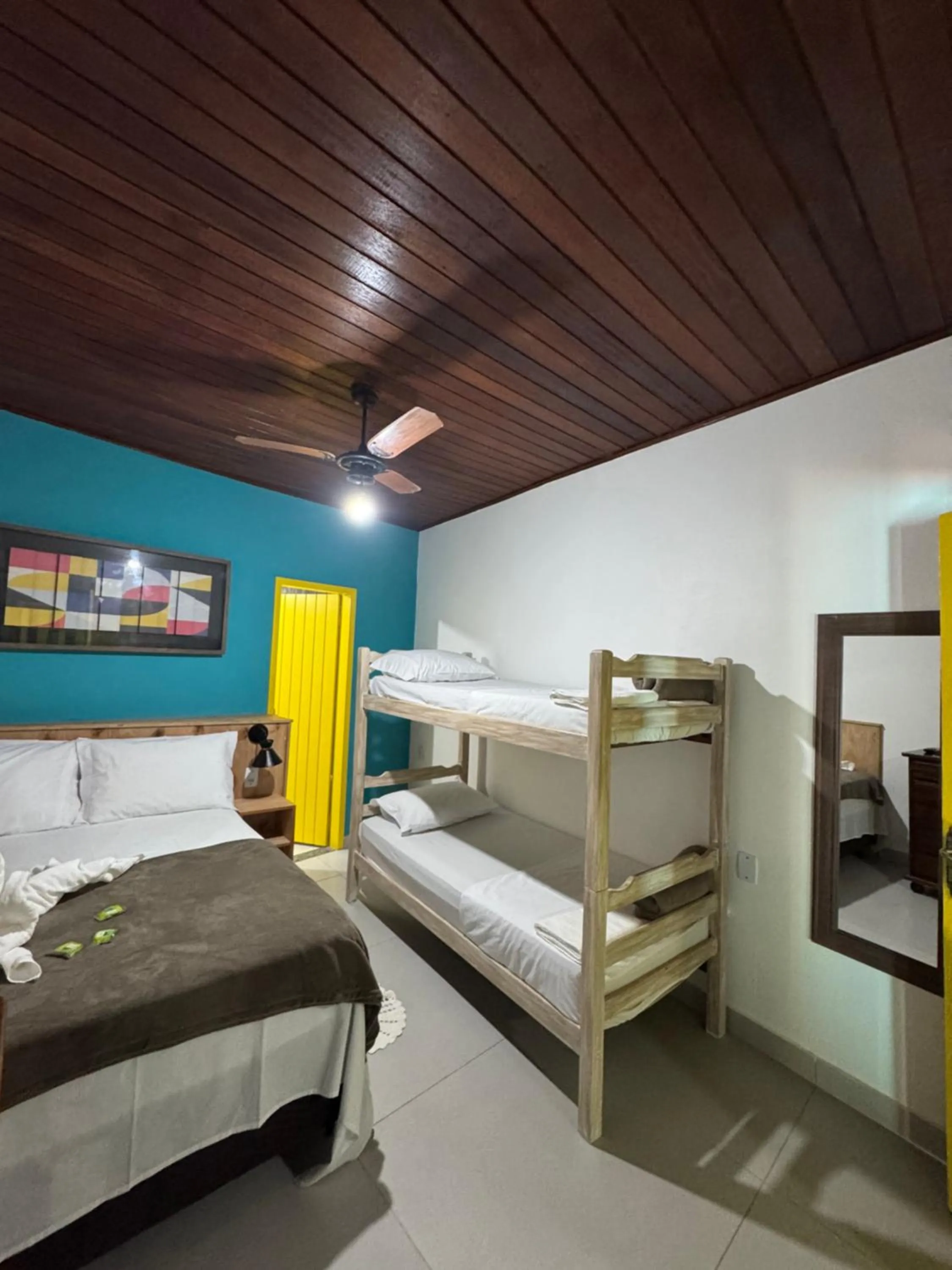 Bed in Pousada Tropical Araçatiba