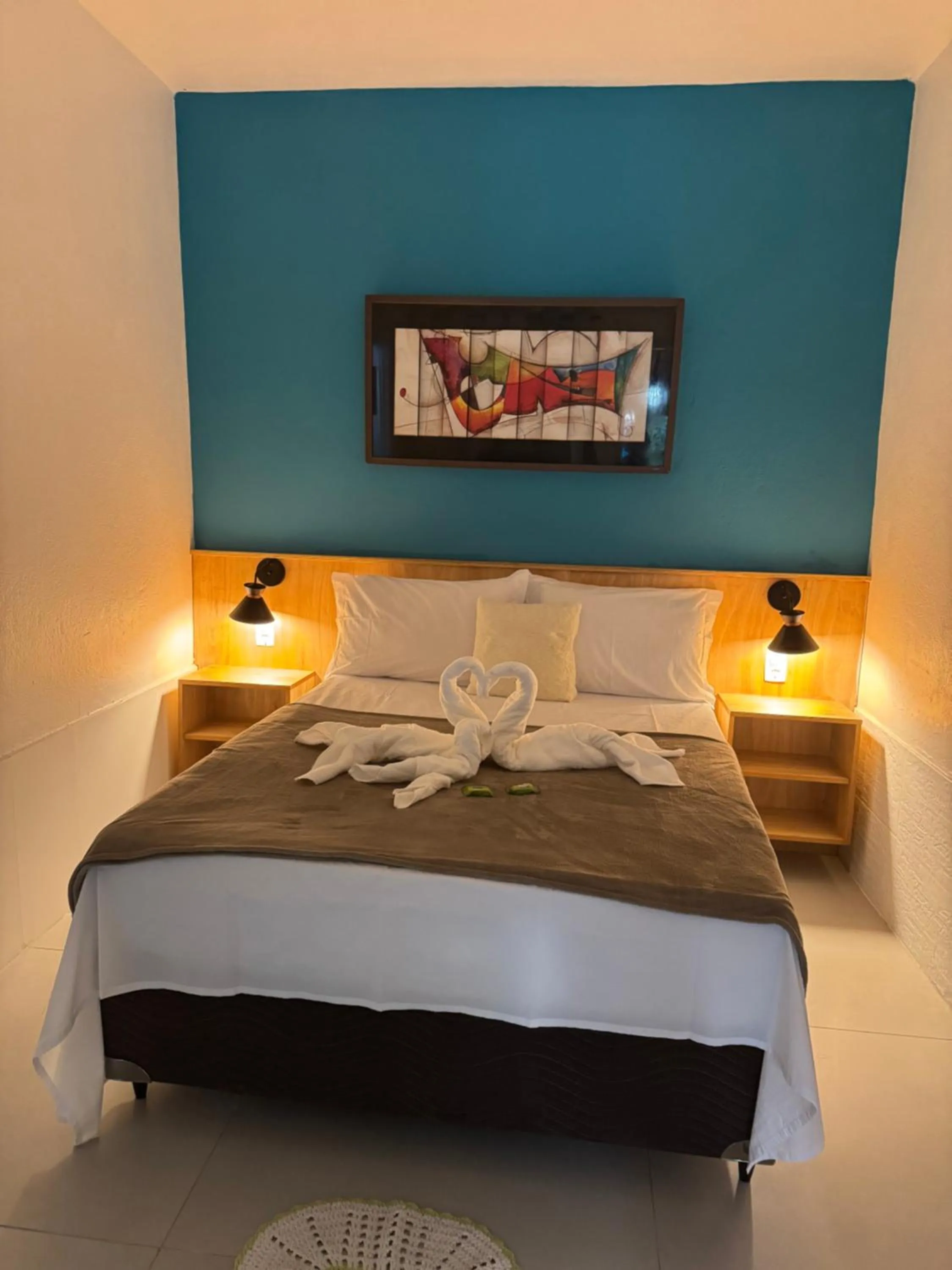 Bed in Pousada Tropical Araçatiba