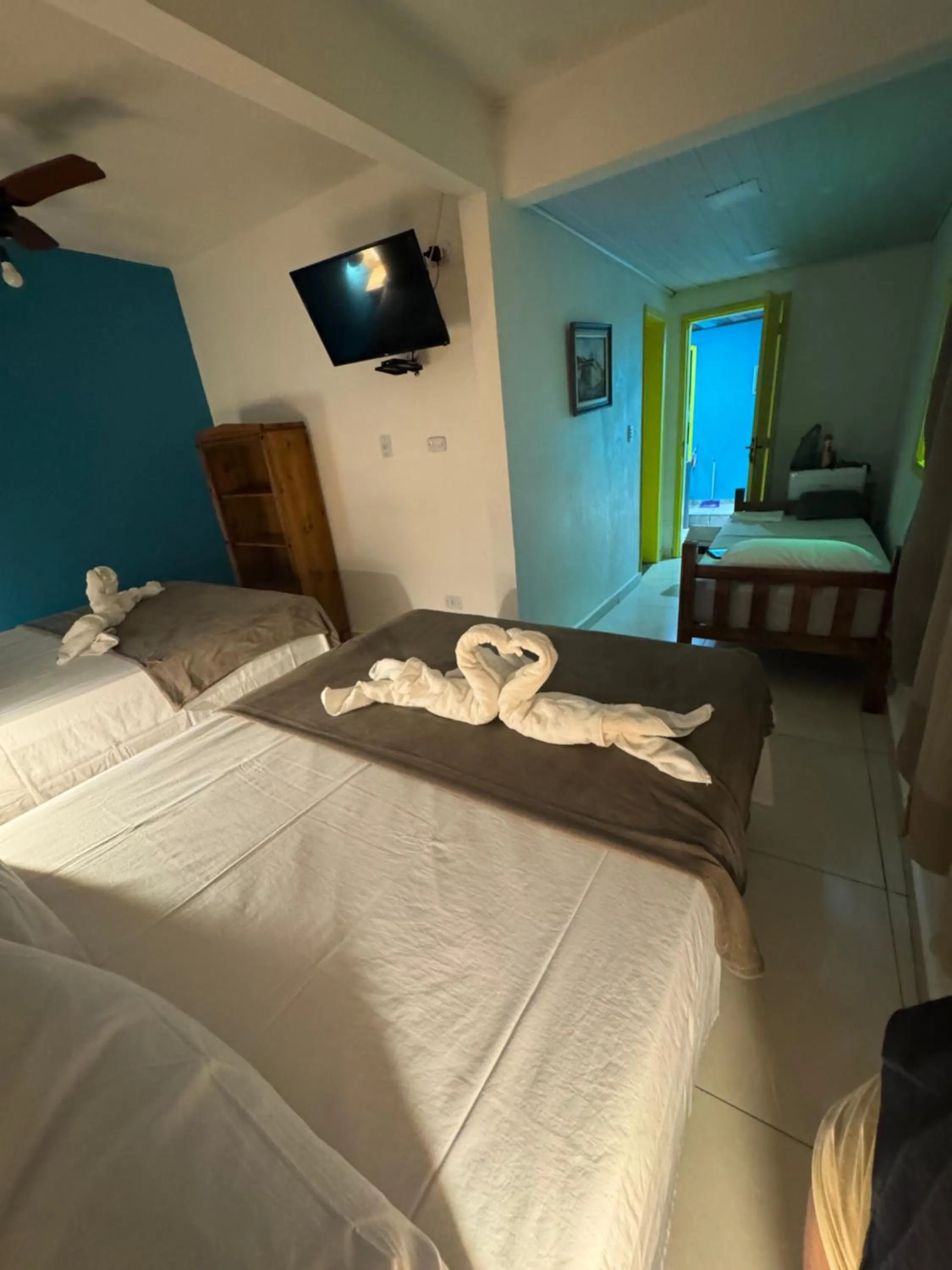 Bed in Pousada Tropical Araçatiba