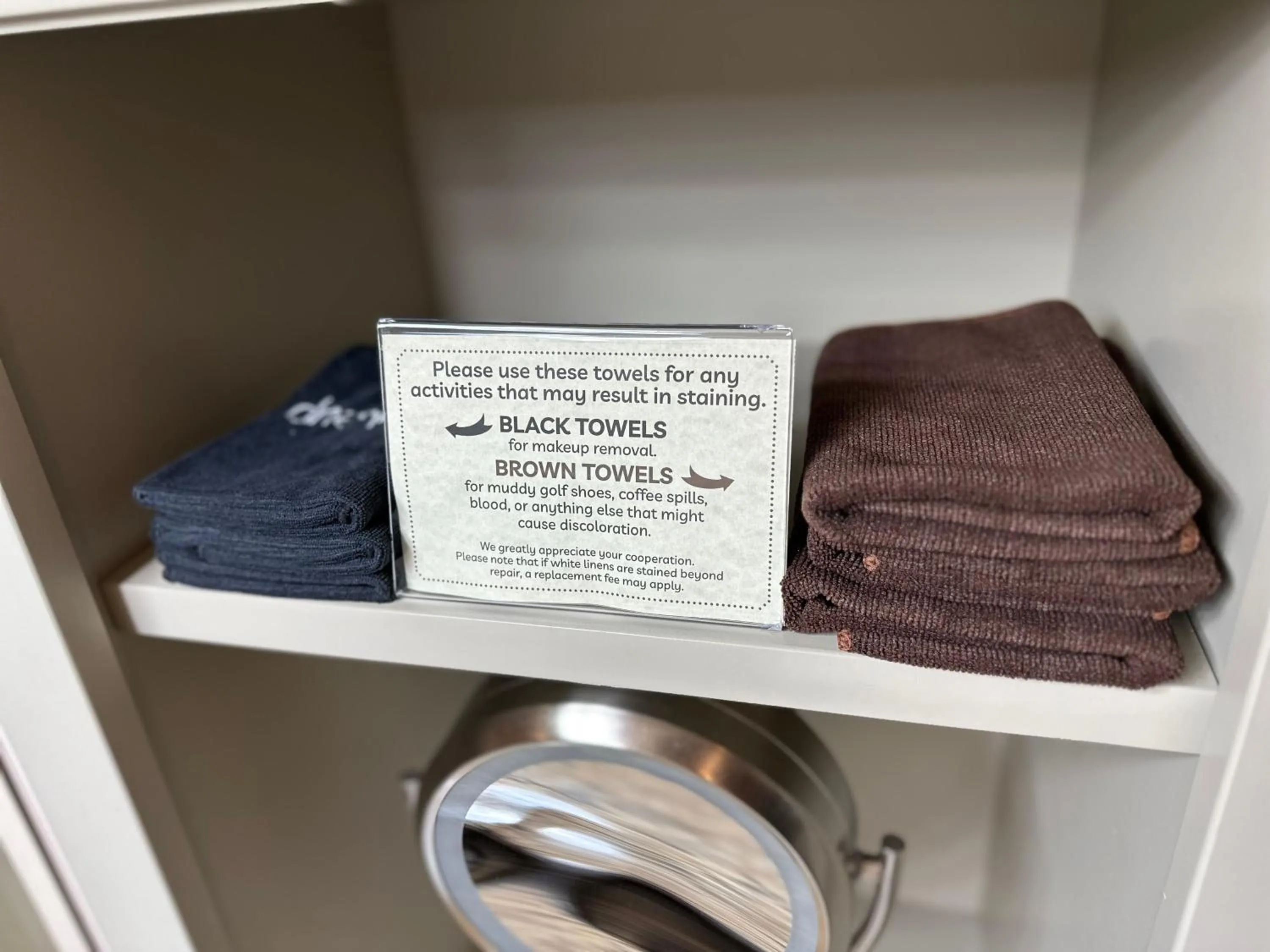 towels in Resort at Eagle Point Golf Club Lodging