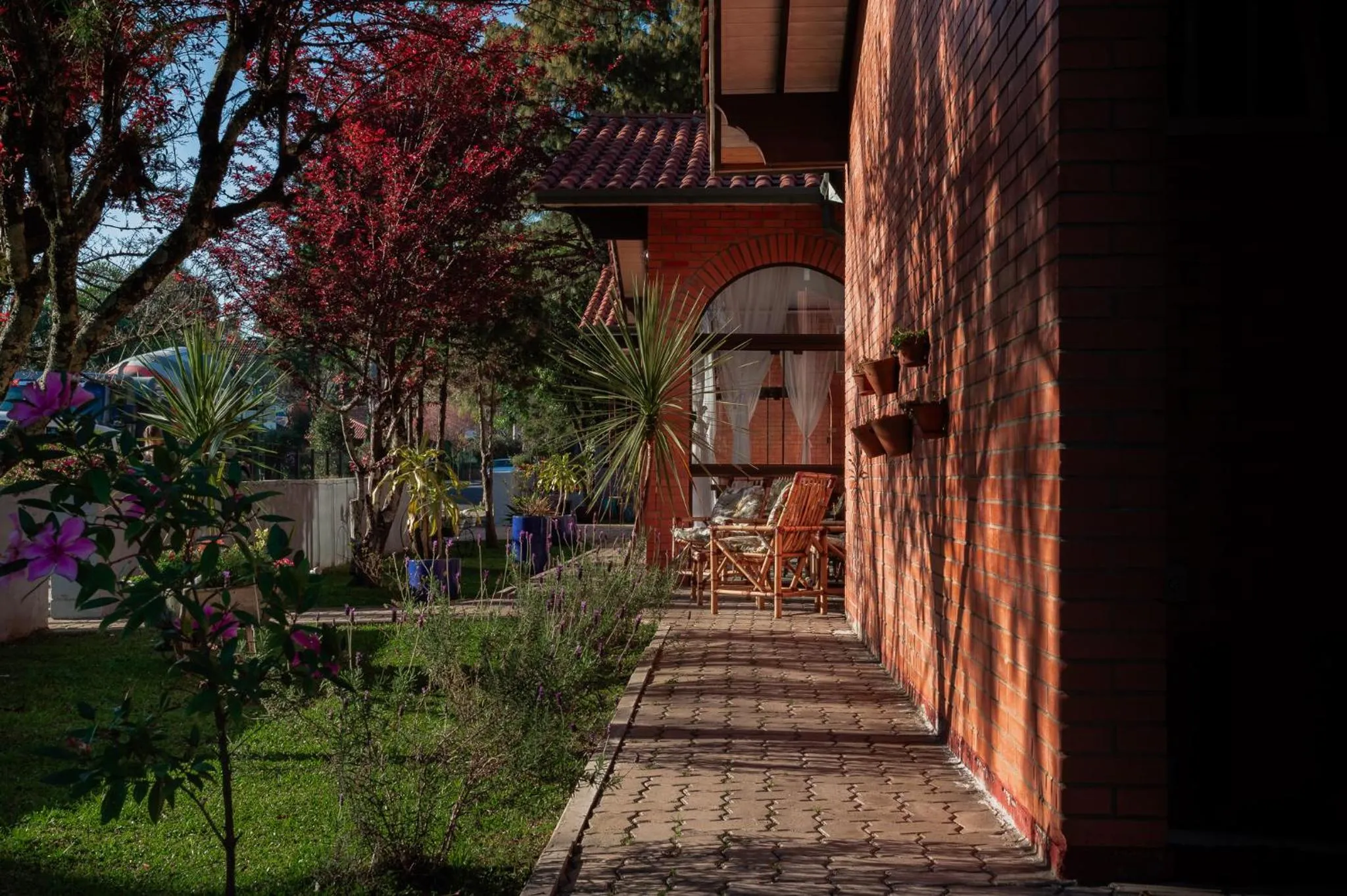 Garden view in Pousada João e Maria Gramado