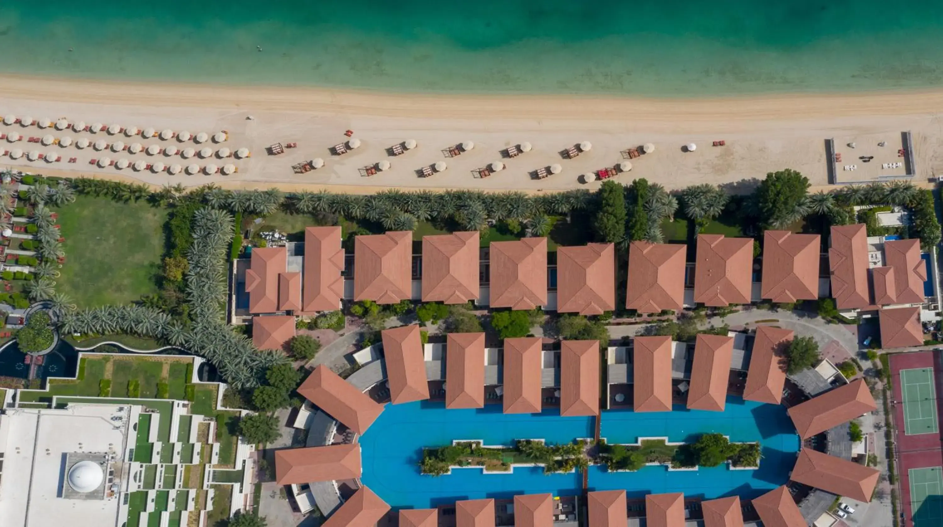 Bird's eye view in Jumeirah Zabeel Saray Dubai Bird's eye view in Jumeirah Zabeel Saray Dubai