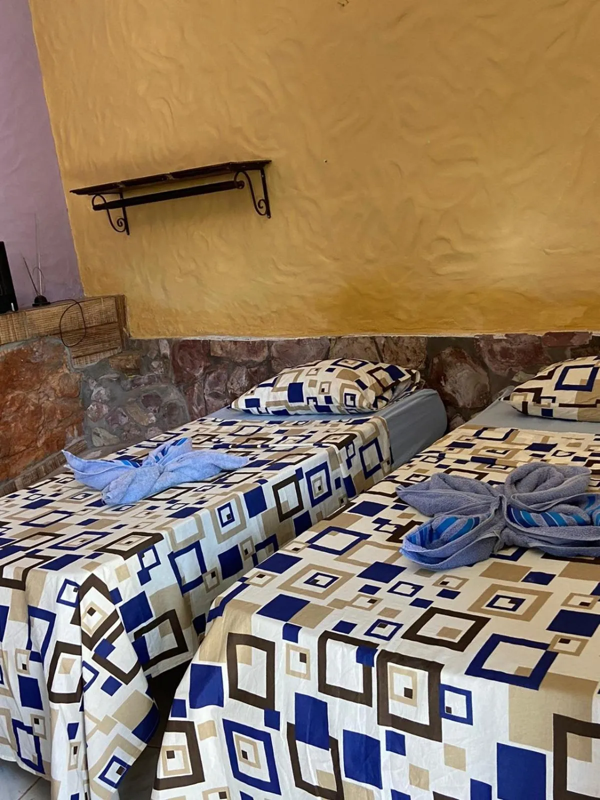Bed in Pousada Encontro de Rios