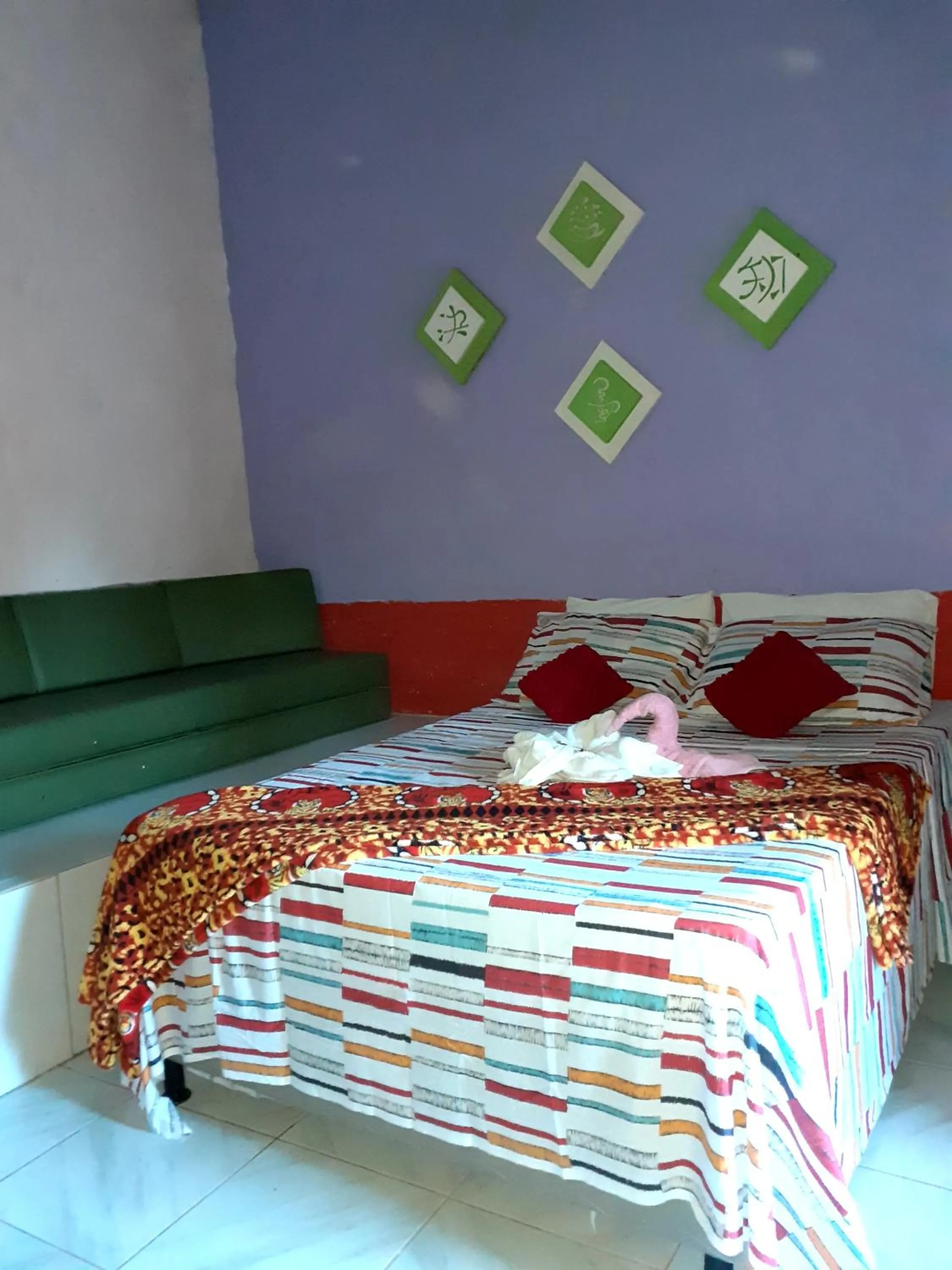 Bed in Pousada Encontro de Rios