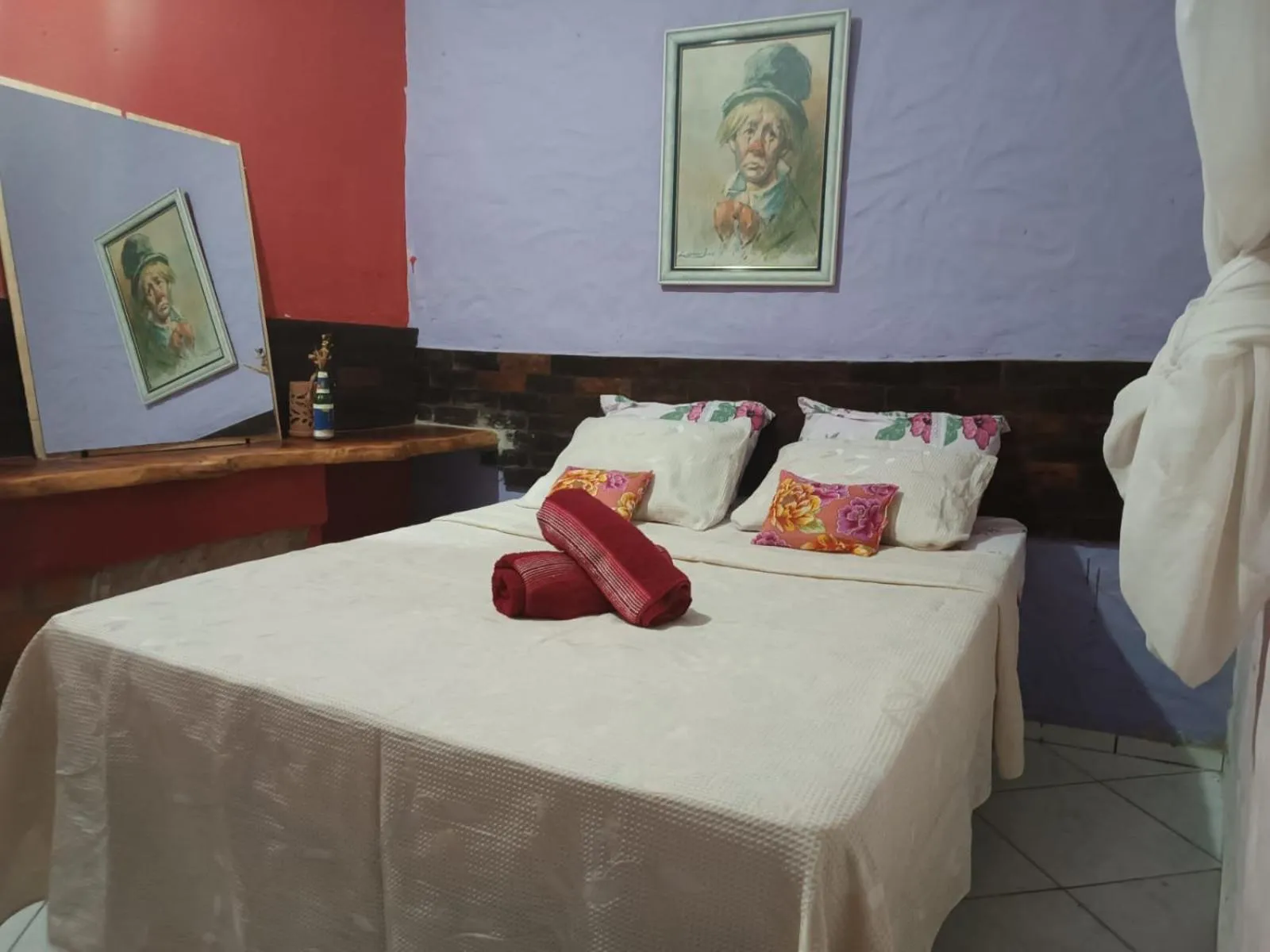 Bed in Pousada Encontro de Rios