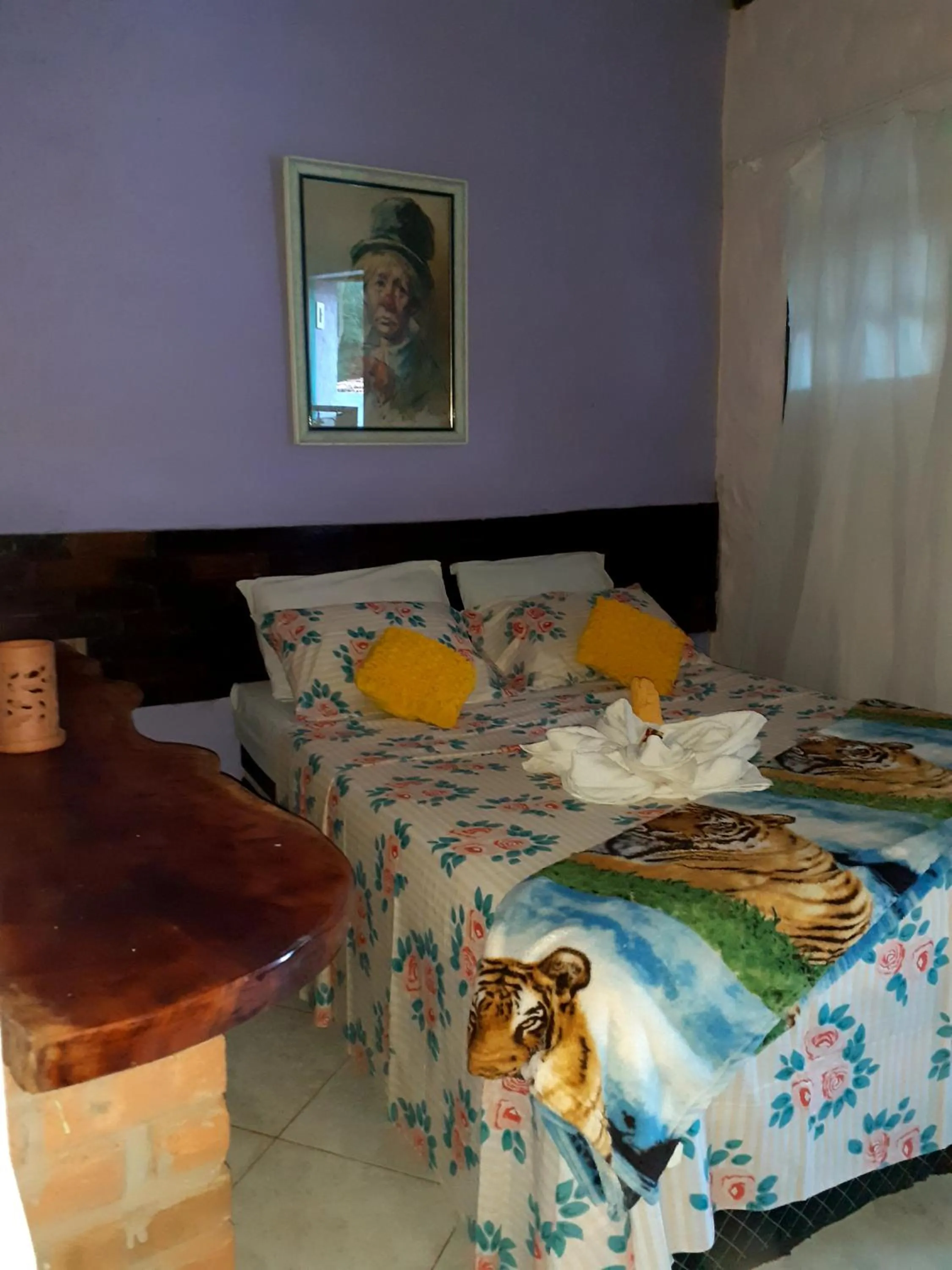 Bed in Pousada Encontro de Rios