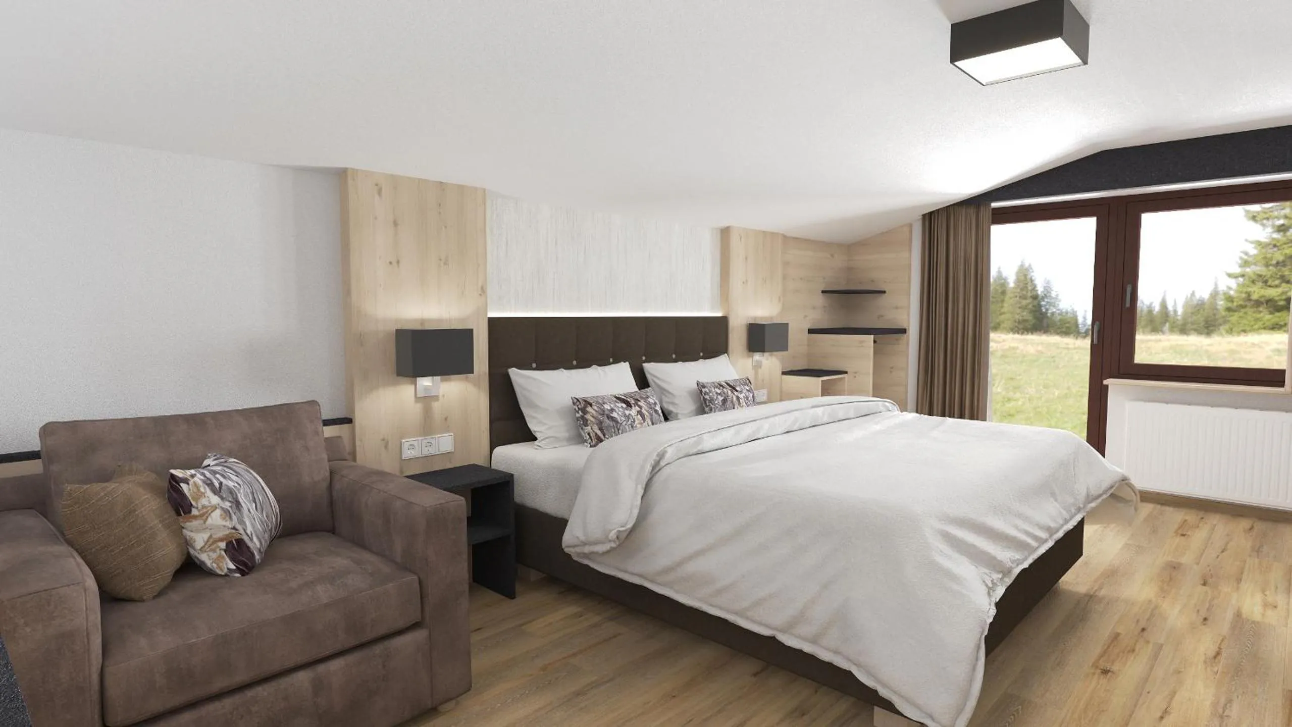 Bed in Alphotel Garni Salner