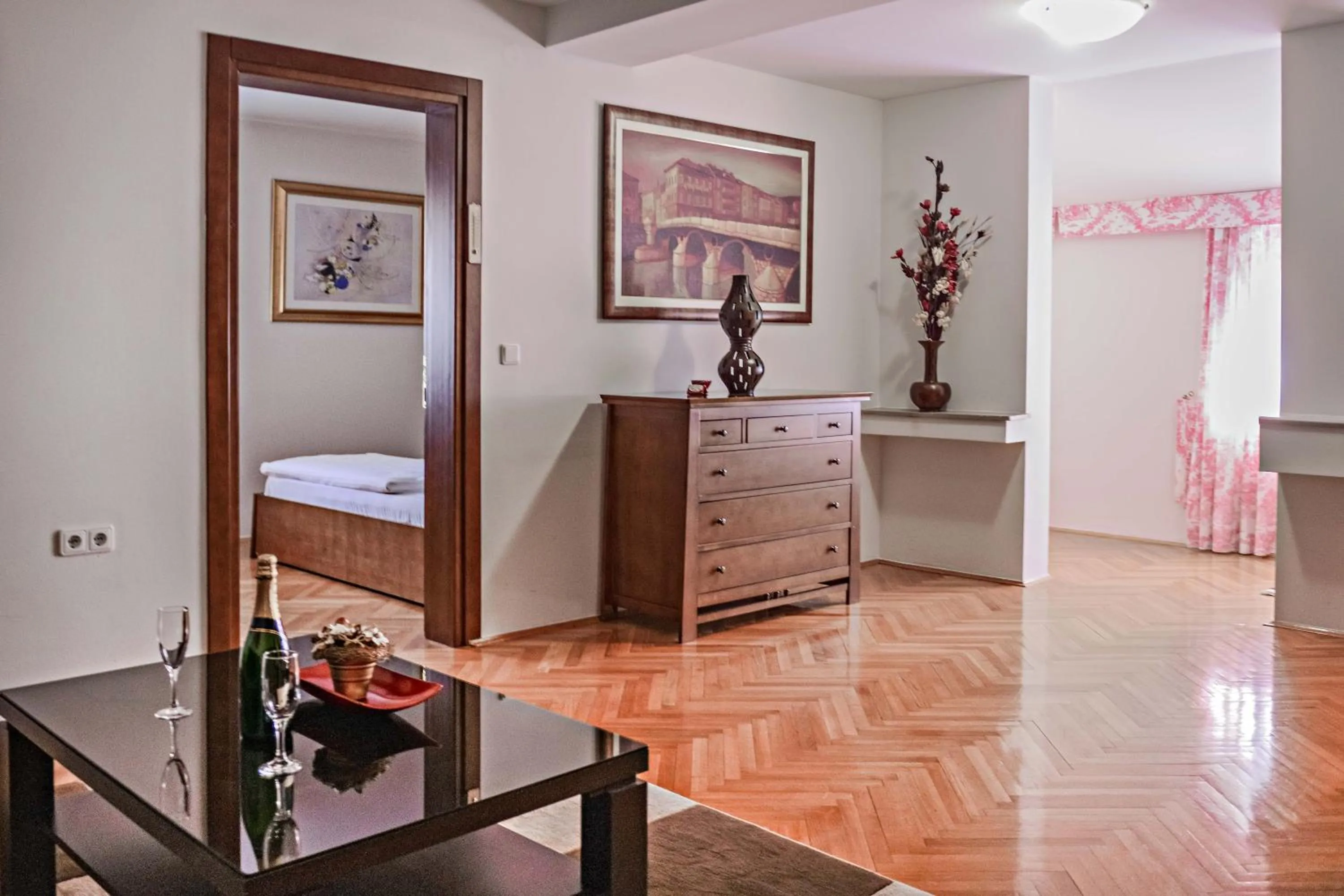 Decorative detail, Bed in Hotel Pahuljica