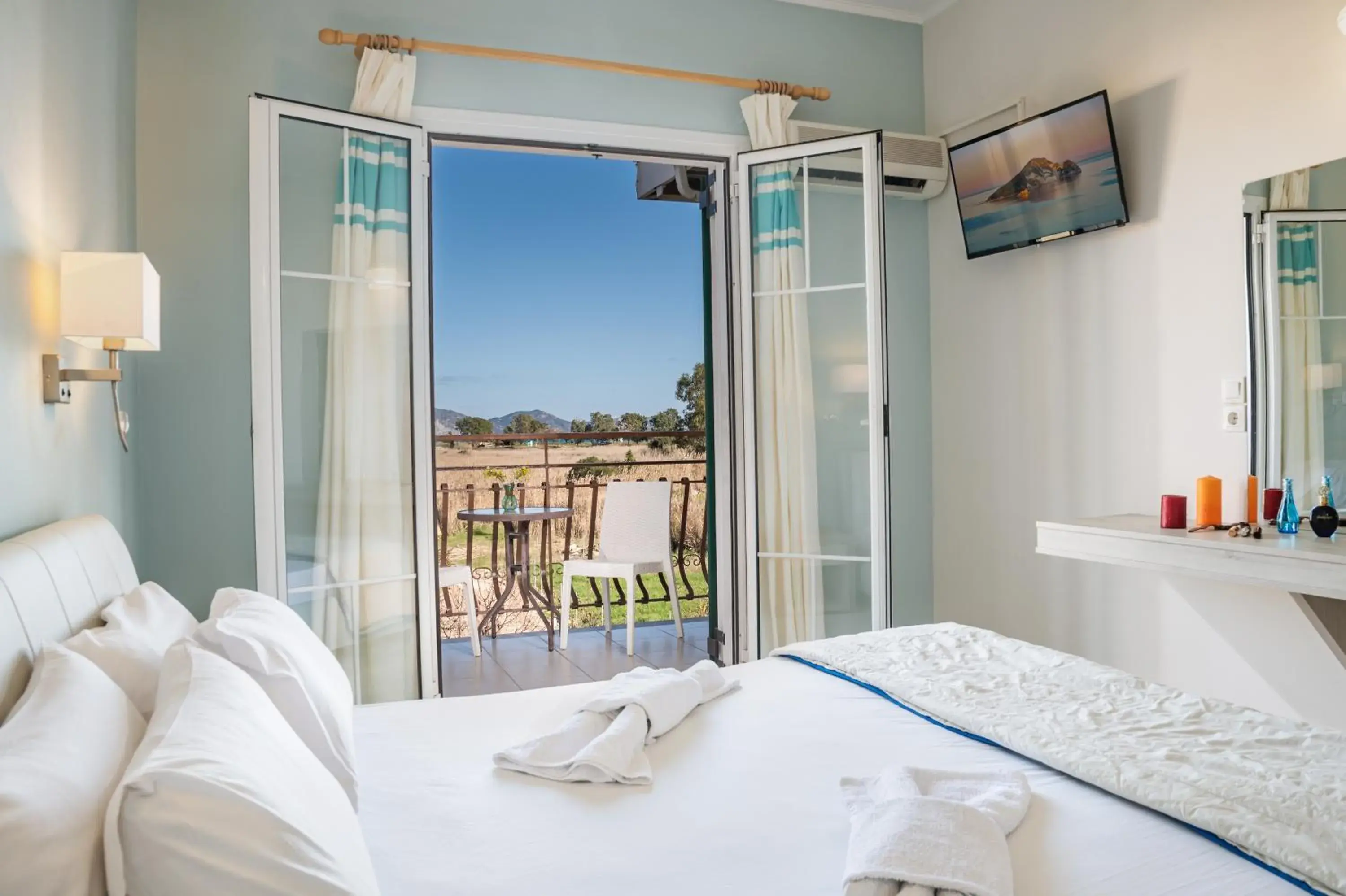 Bed in Herodotos Studios Bed in Herodotos Studios