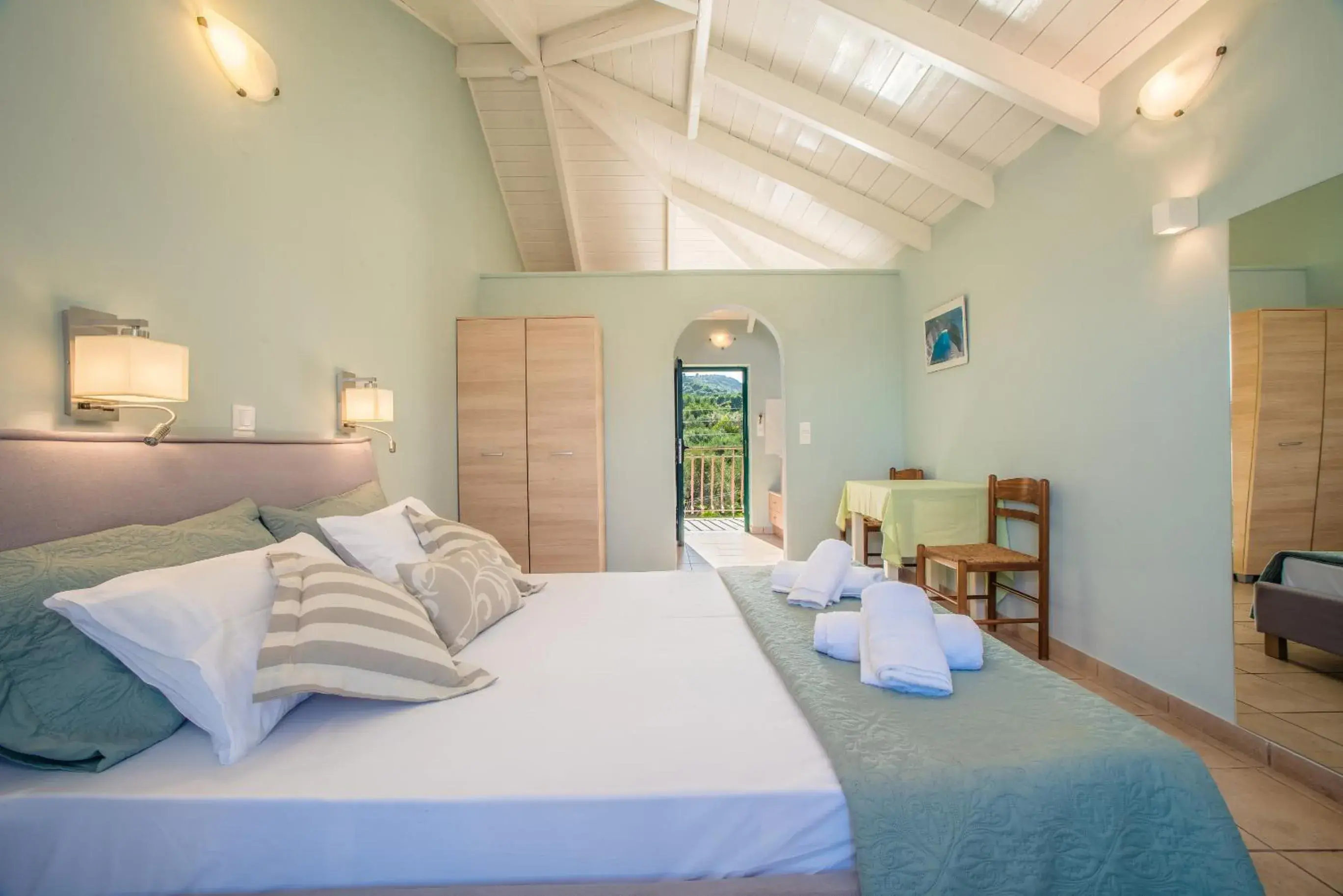 Bed in Herodotos Studios Bed in Herodotos Studios