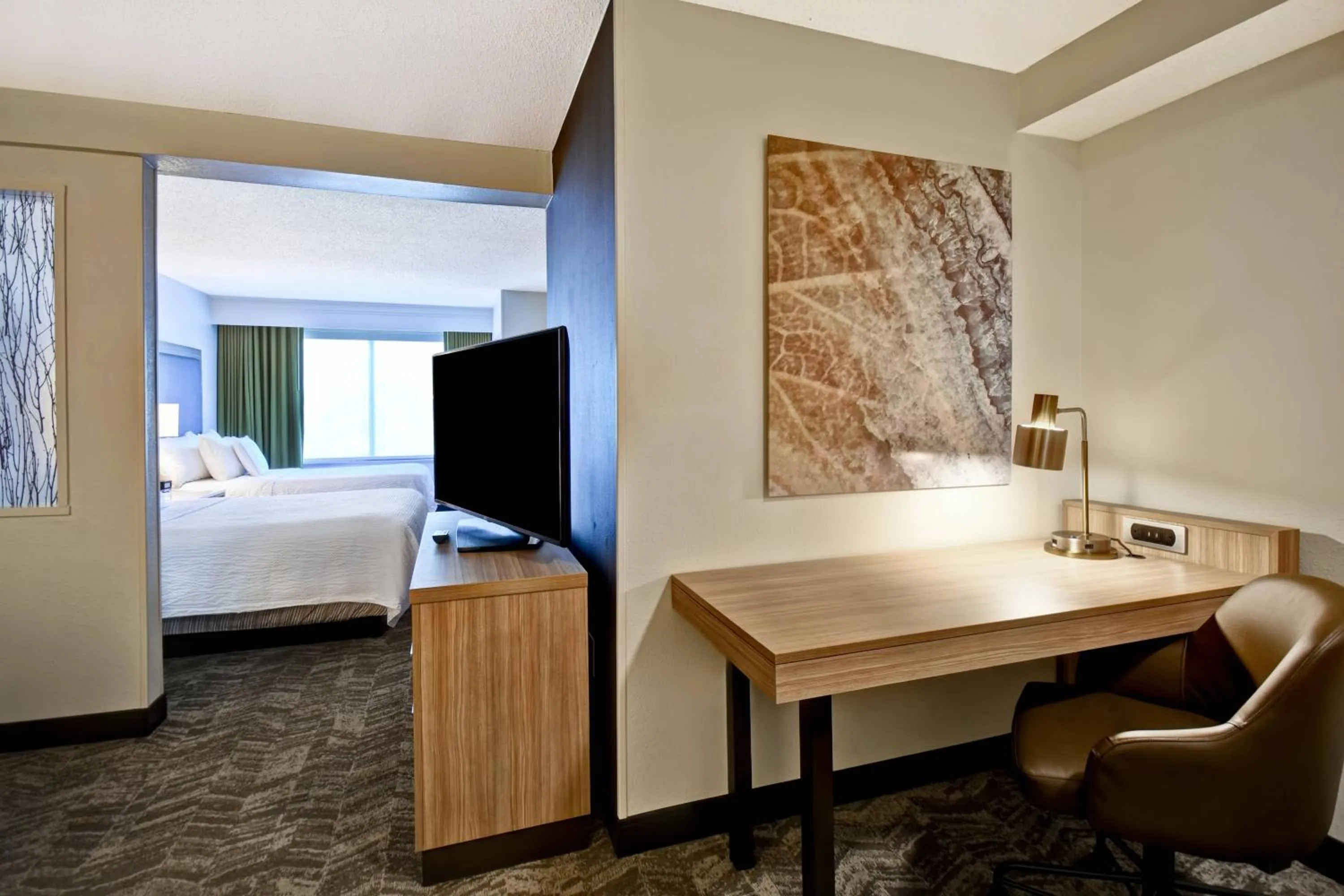 Photo of the whole room, Bed in SpringHill Suites by Marriott Atlanta Kennesaw