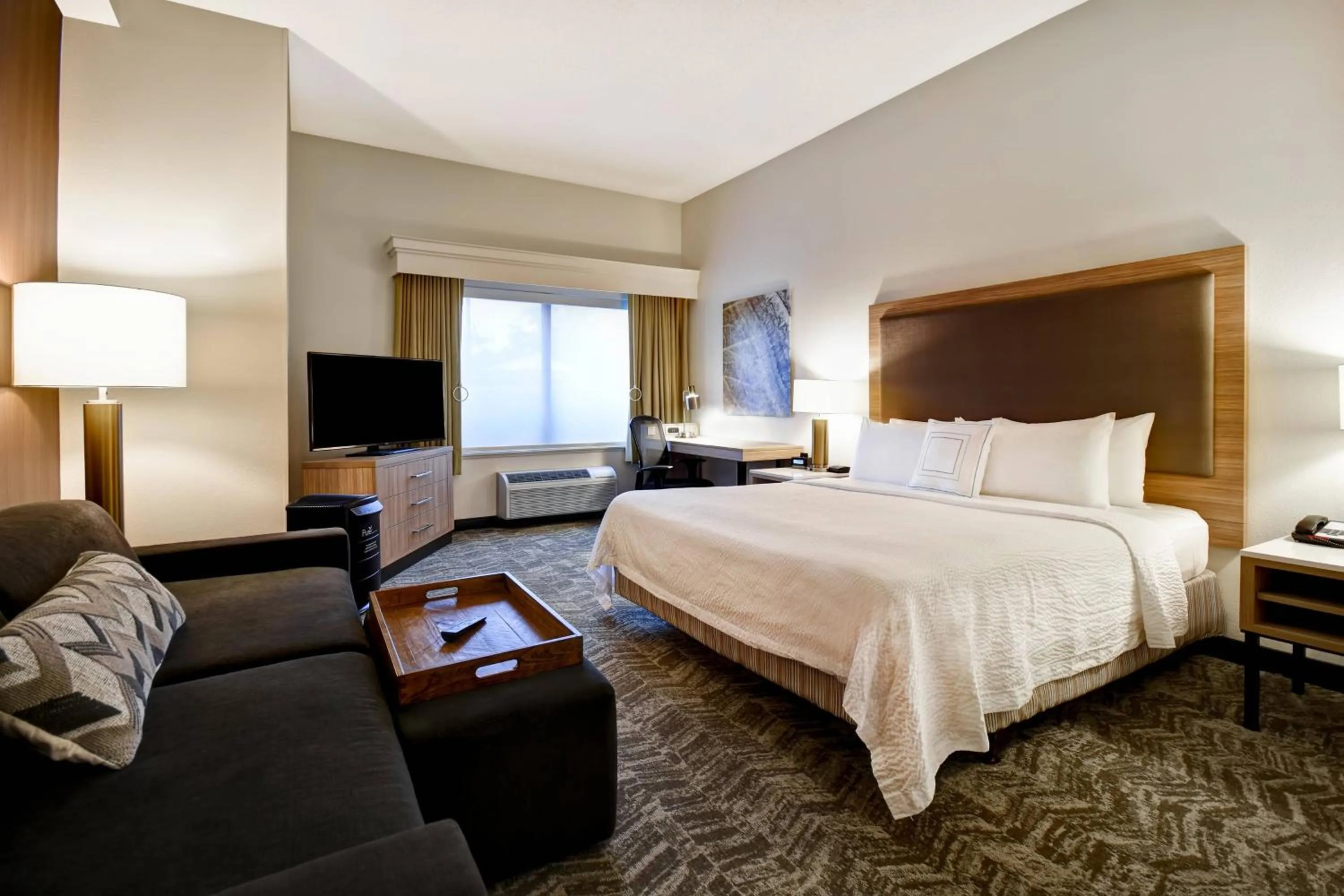 Photo of the whole room, Bed in SpringHill Suites by Marriott Atlanta Kennesaw