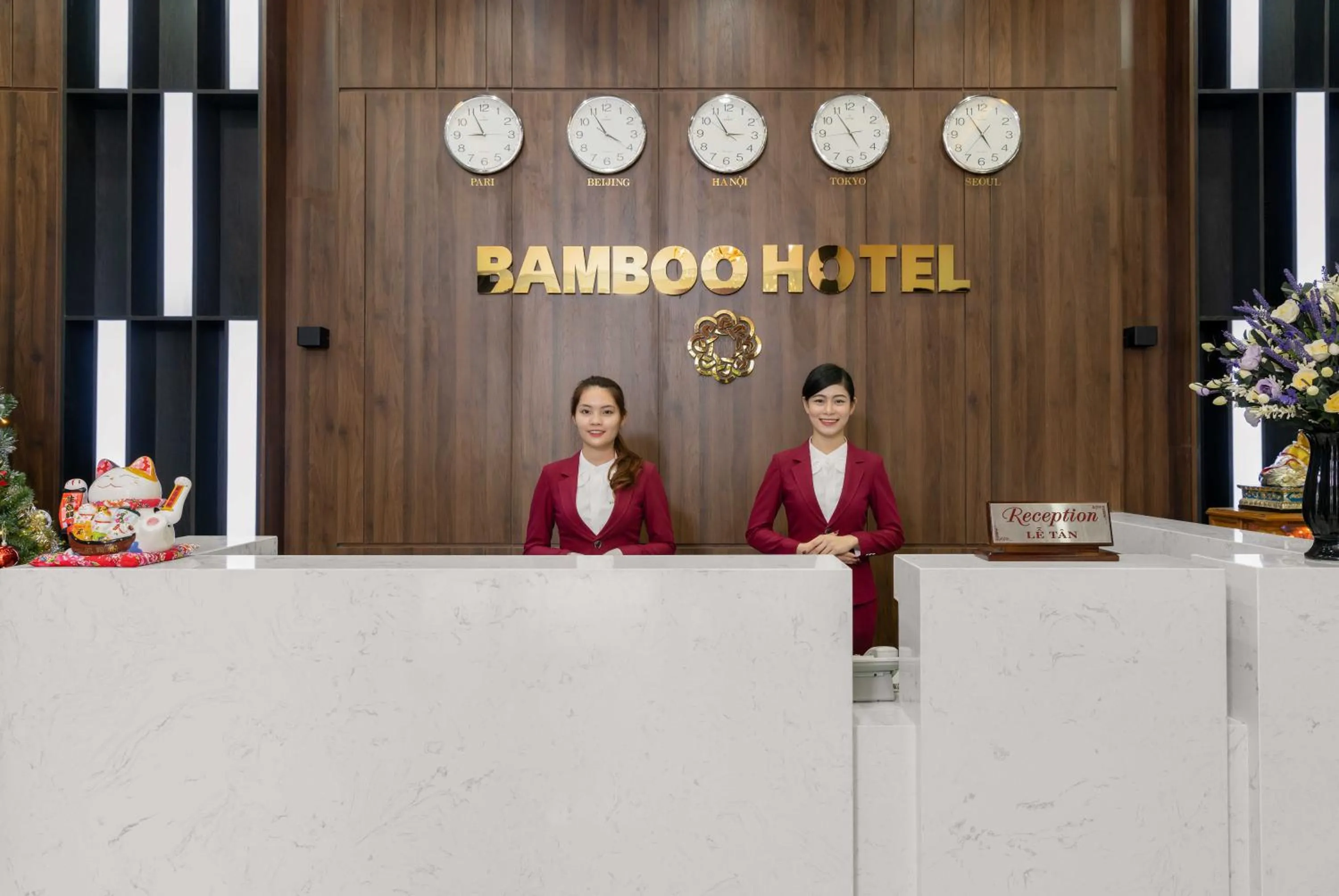 Staff in Bamboo Hotel