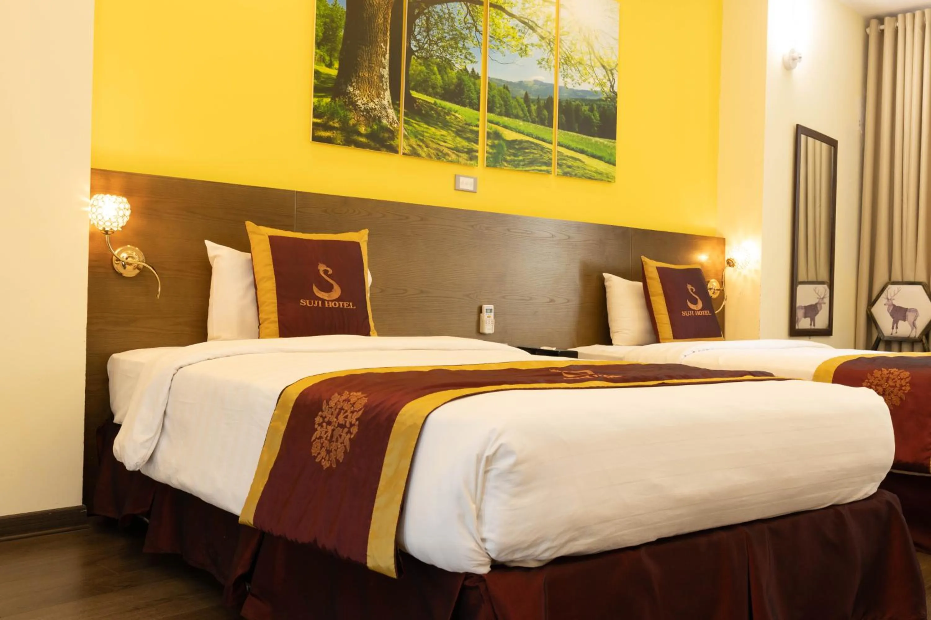 Bed in Suji My Dinh Hotel