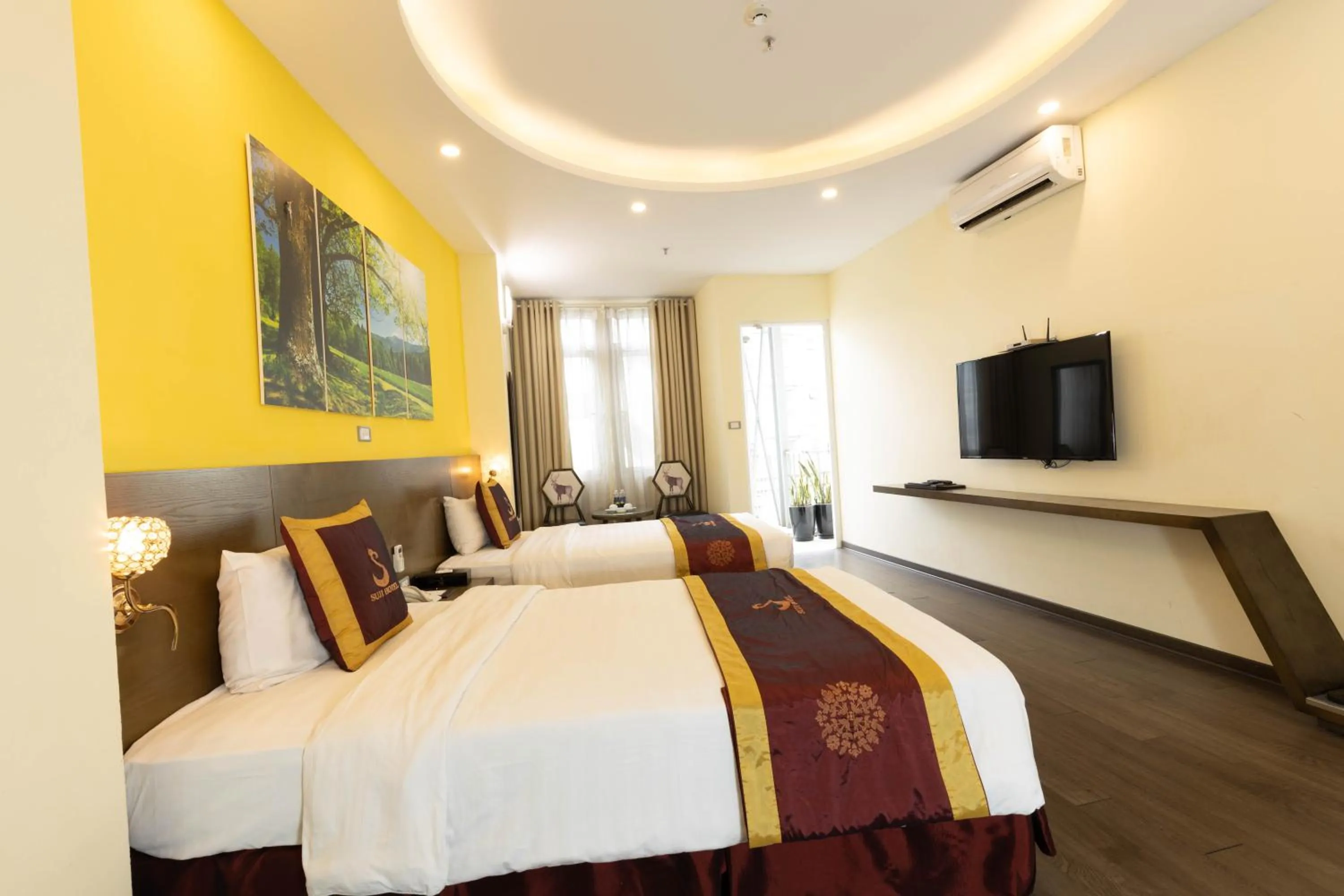 Bed in Suji My Dinh Hotel