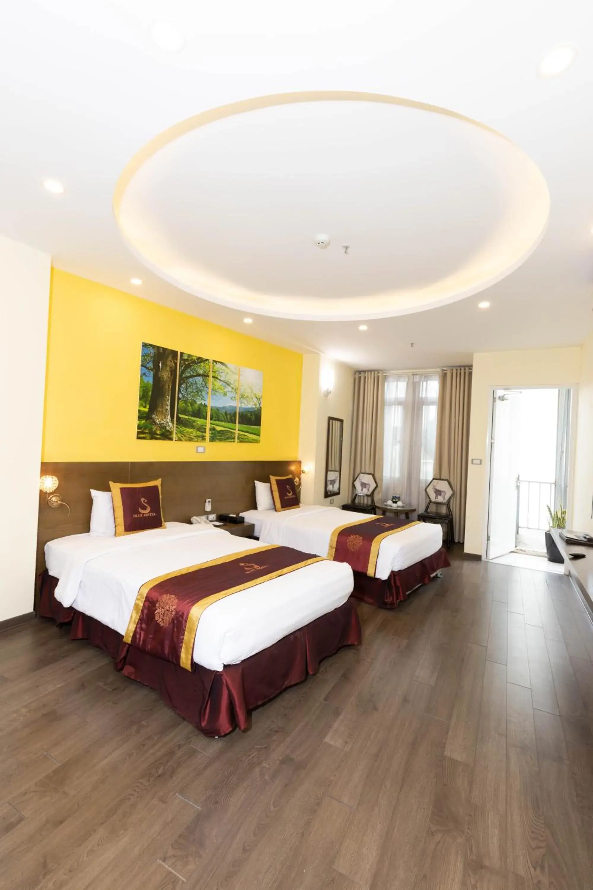 Bed in Suji My Dinh Hotel Bed in Suji My Dinh Hotel