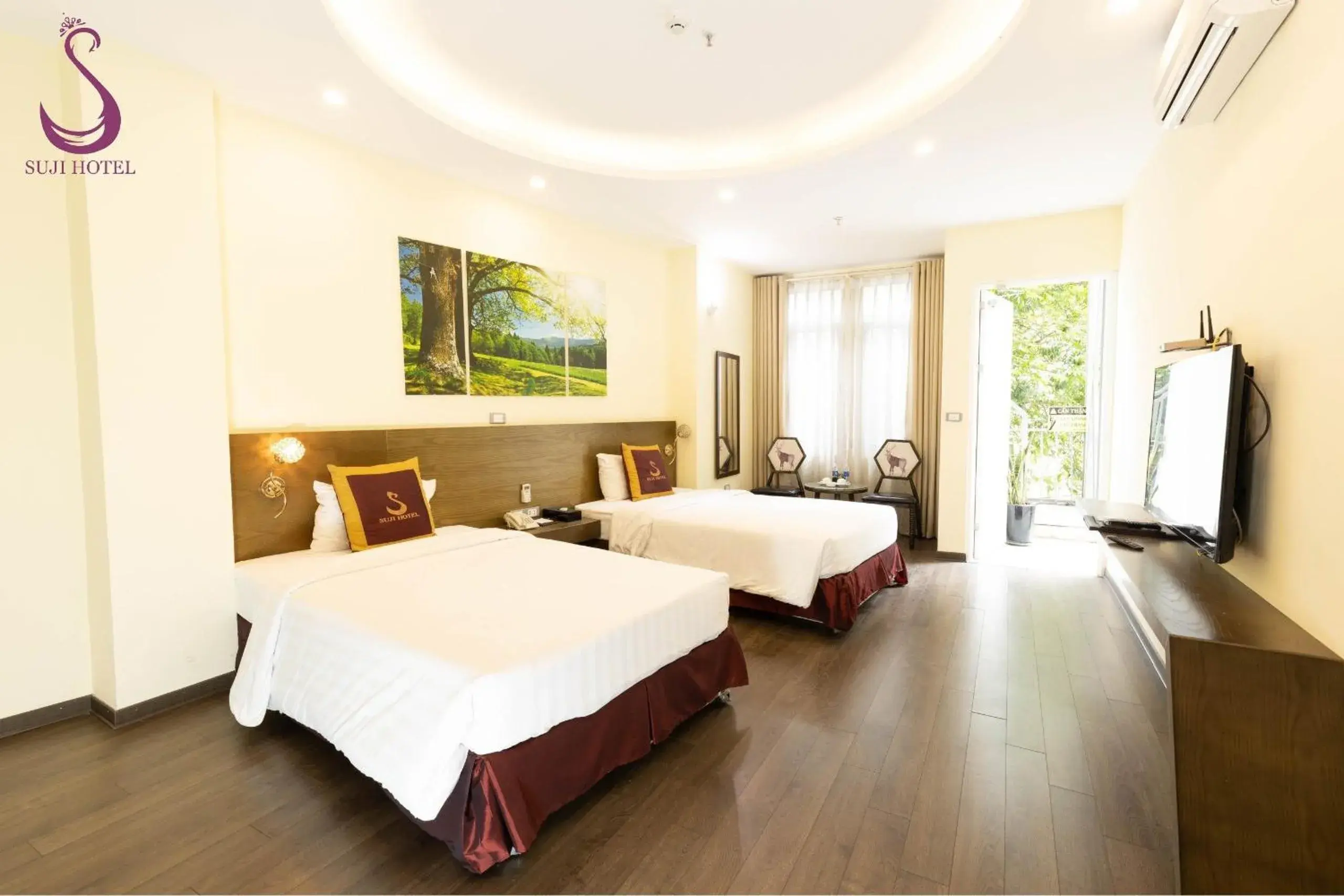 Bed in Suji My Dinh Hotel Bed in Suji My Dinh Hotel