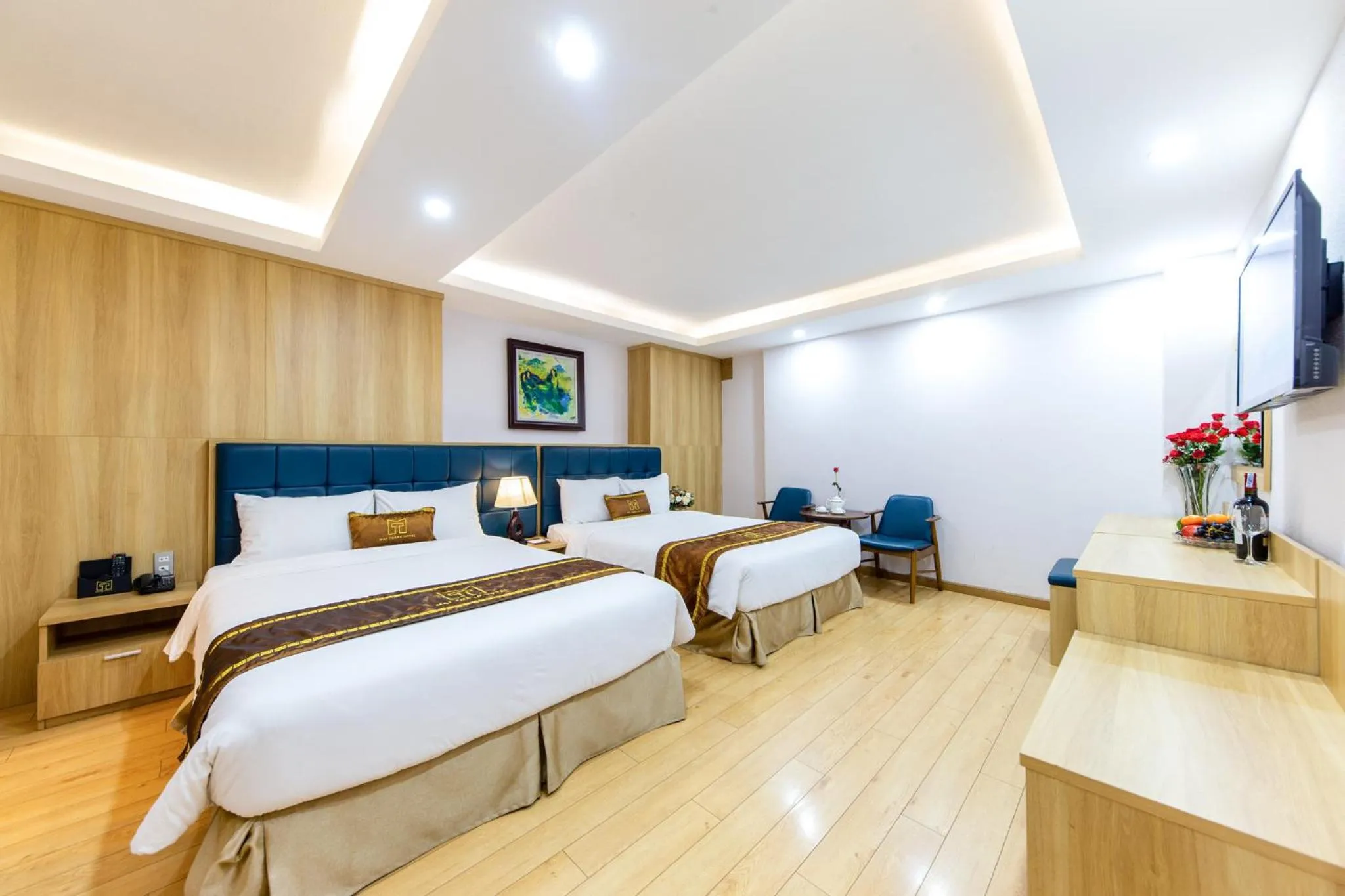 Bed in Mai Thang Hotel Da Lat