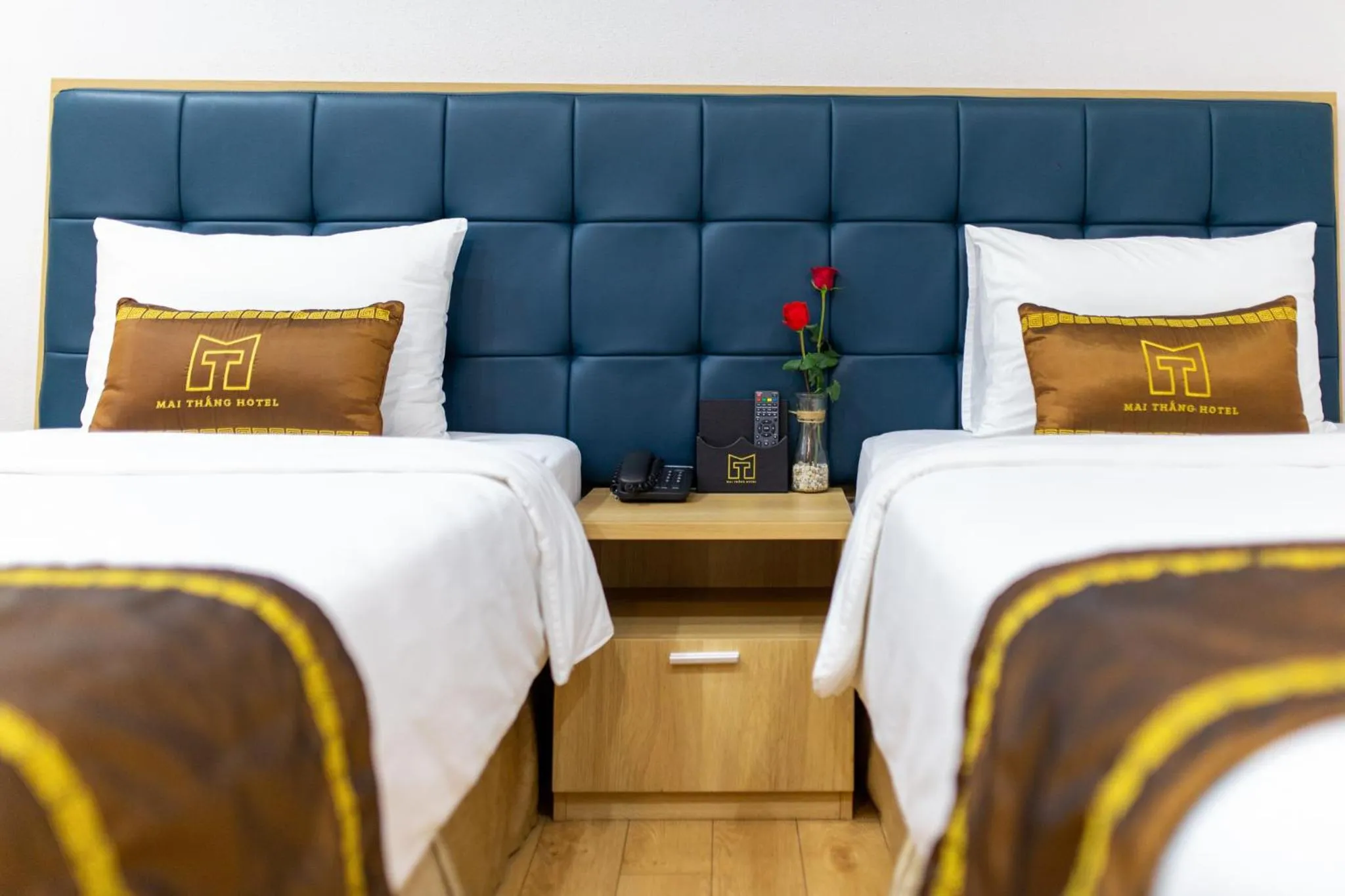 Bed in Mai Thang Hotel Da Lat