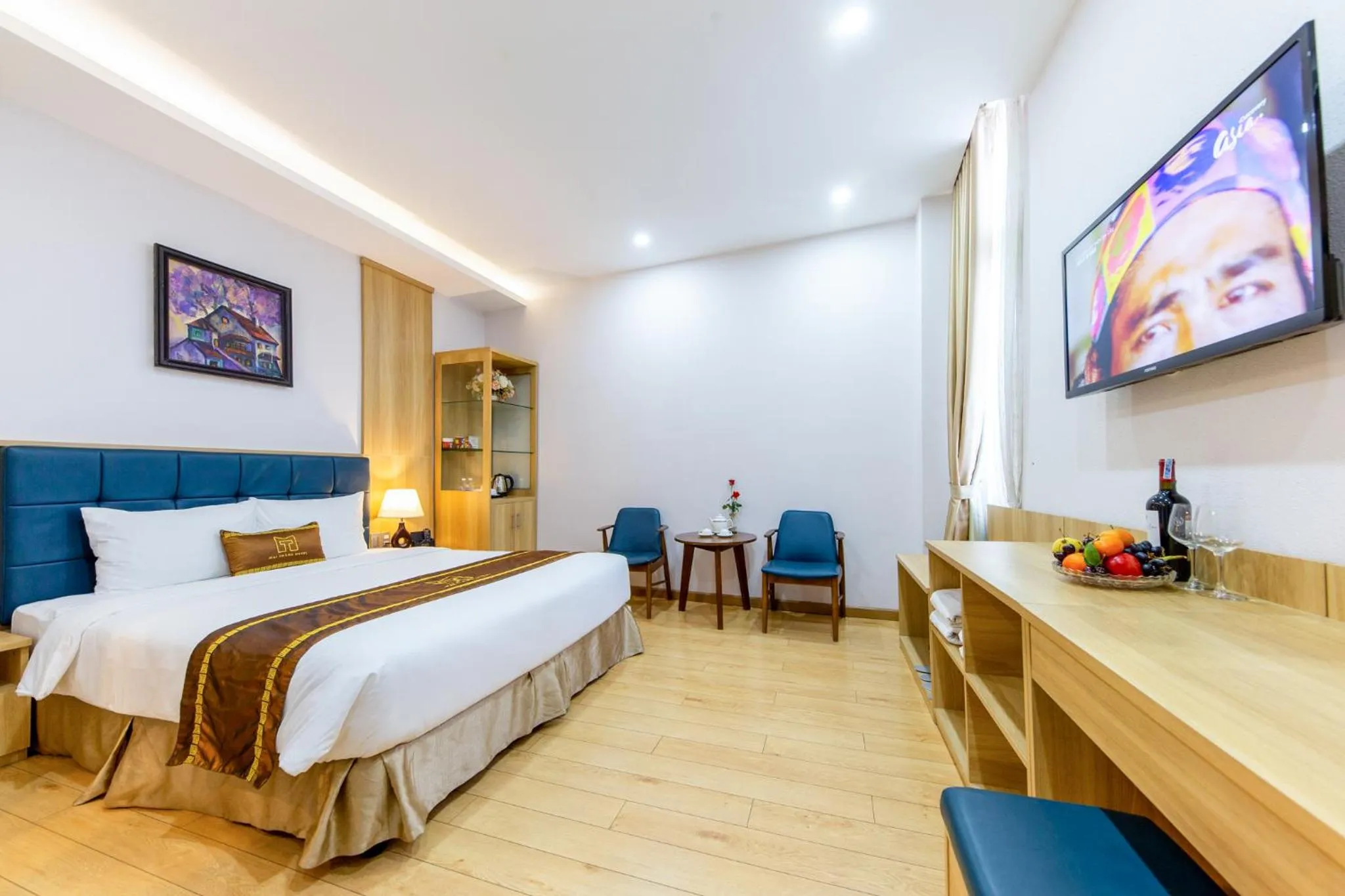 Bed in Mai Thang Hotel Da Lat