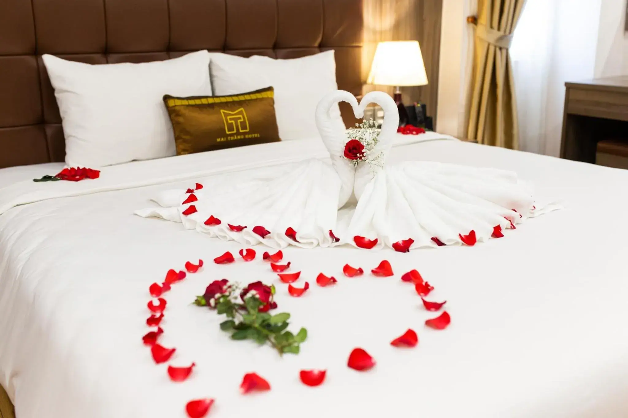 Bed in Mai Thang Hotel Da Lat Bed in Mai Thang Hotel Da Lat