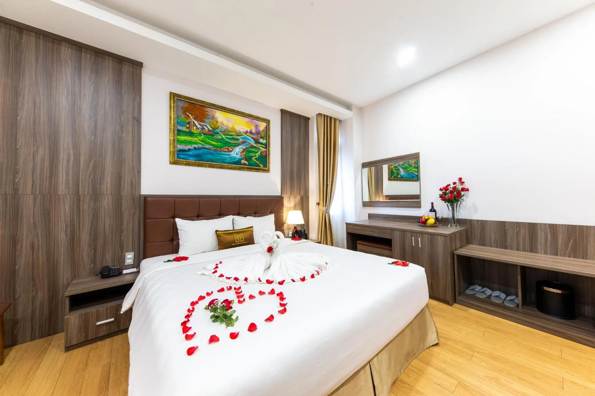 Bed in Mai Thang Hotel Da Lat