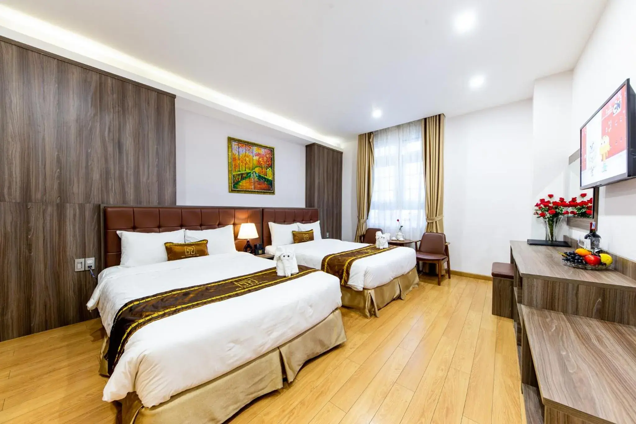 Bed in Mai Thang Hotel Da Lat Bed in Mai Thang Hotel Da Lat