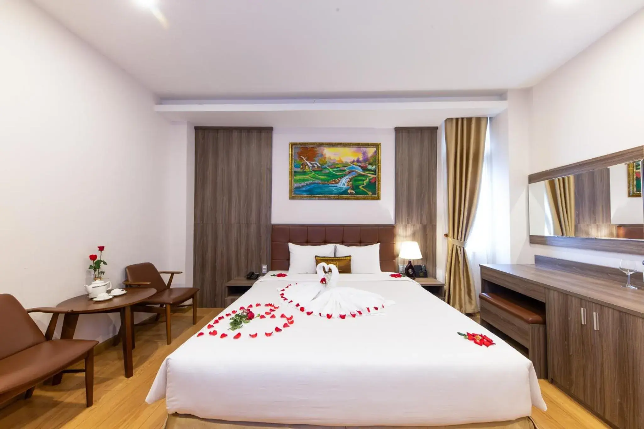 Bed in Mai Thang Hotel Da Lat Bed in Mai Thang Hotel Da Lat