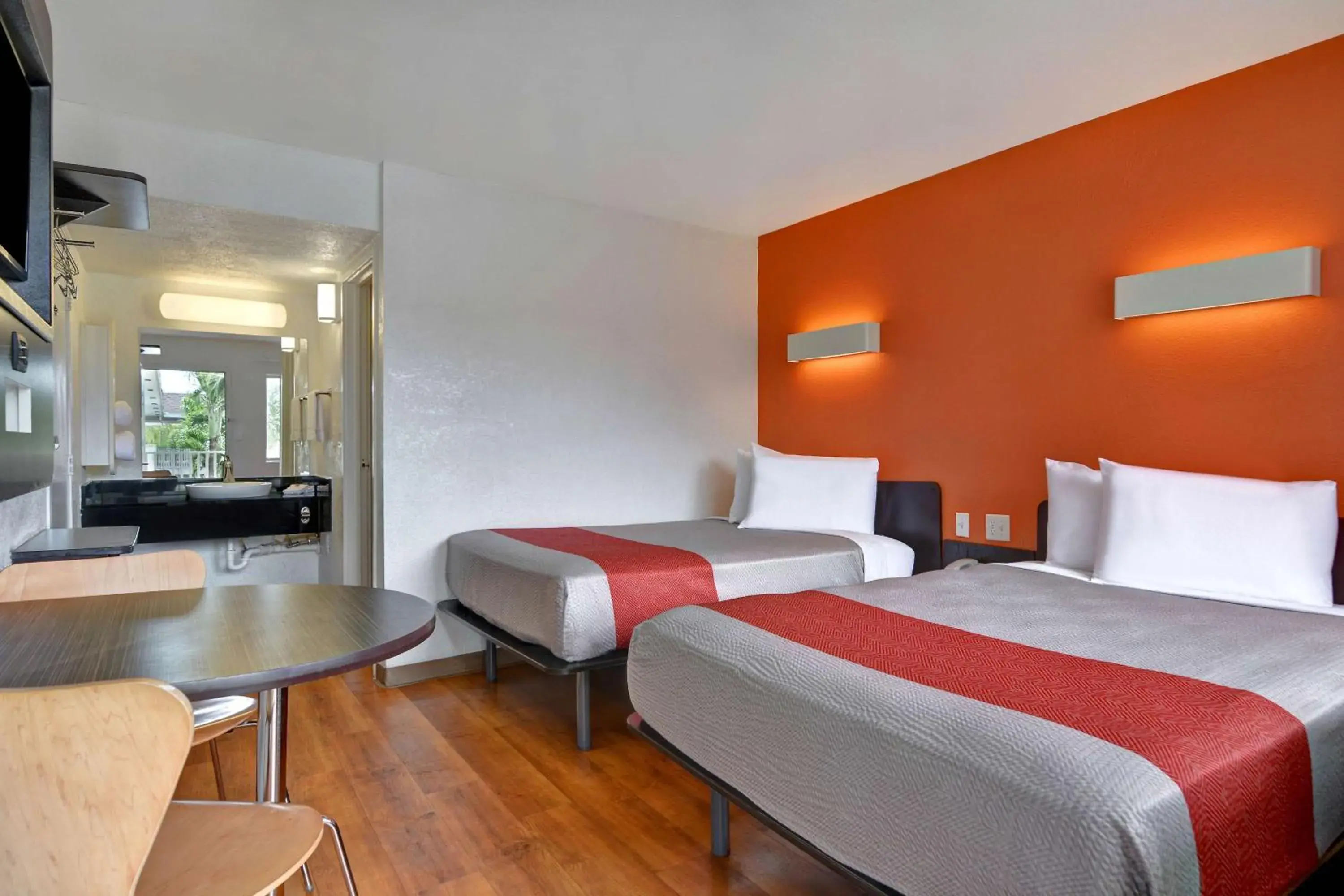 Bedroom, Bed in Motel 6 Dania Beach Bedroom, Bed in Motel 6 Dania Beach