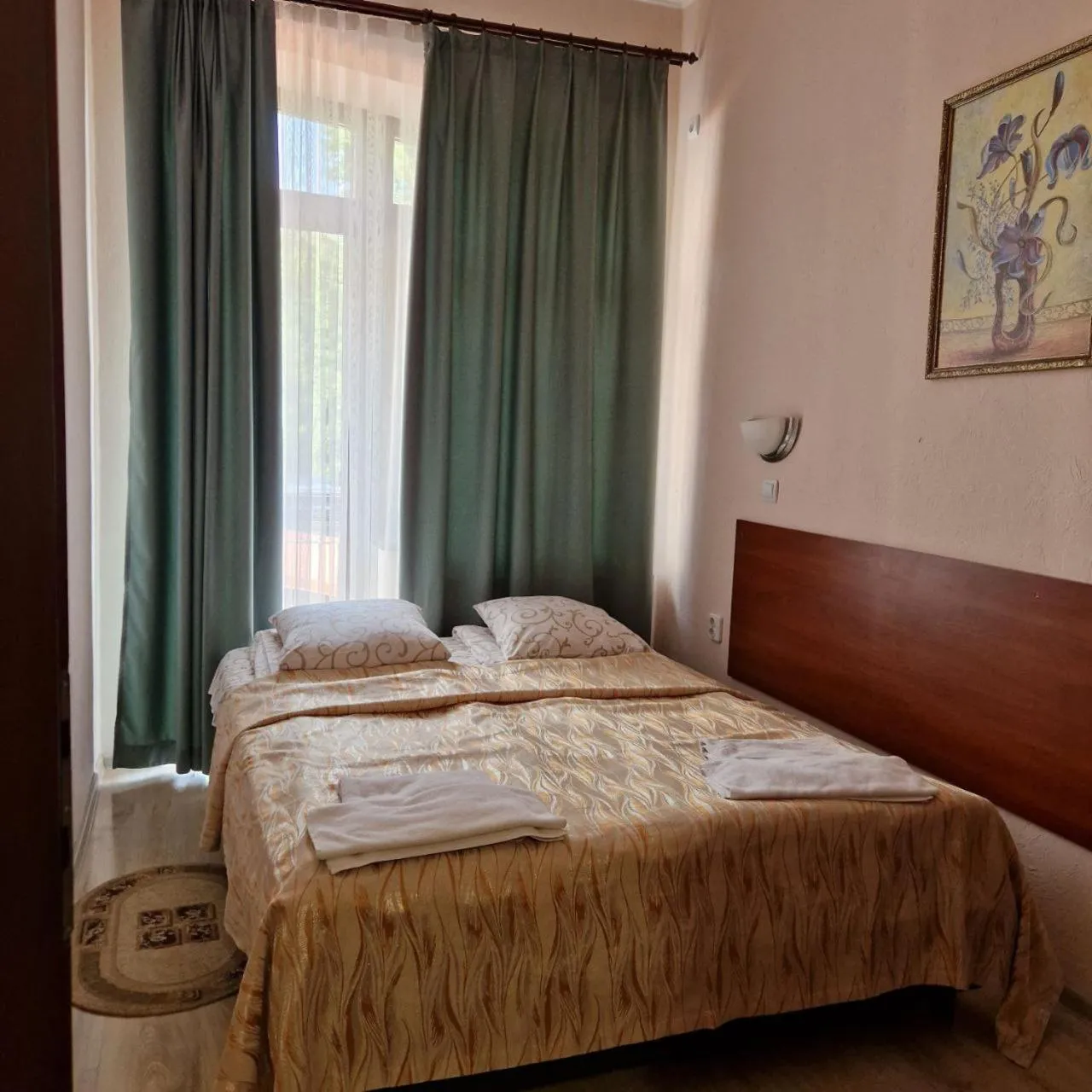 Bed in Hotel Helikon