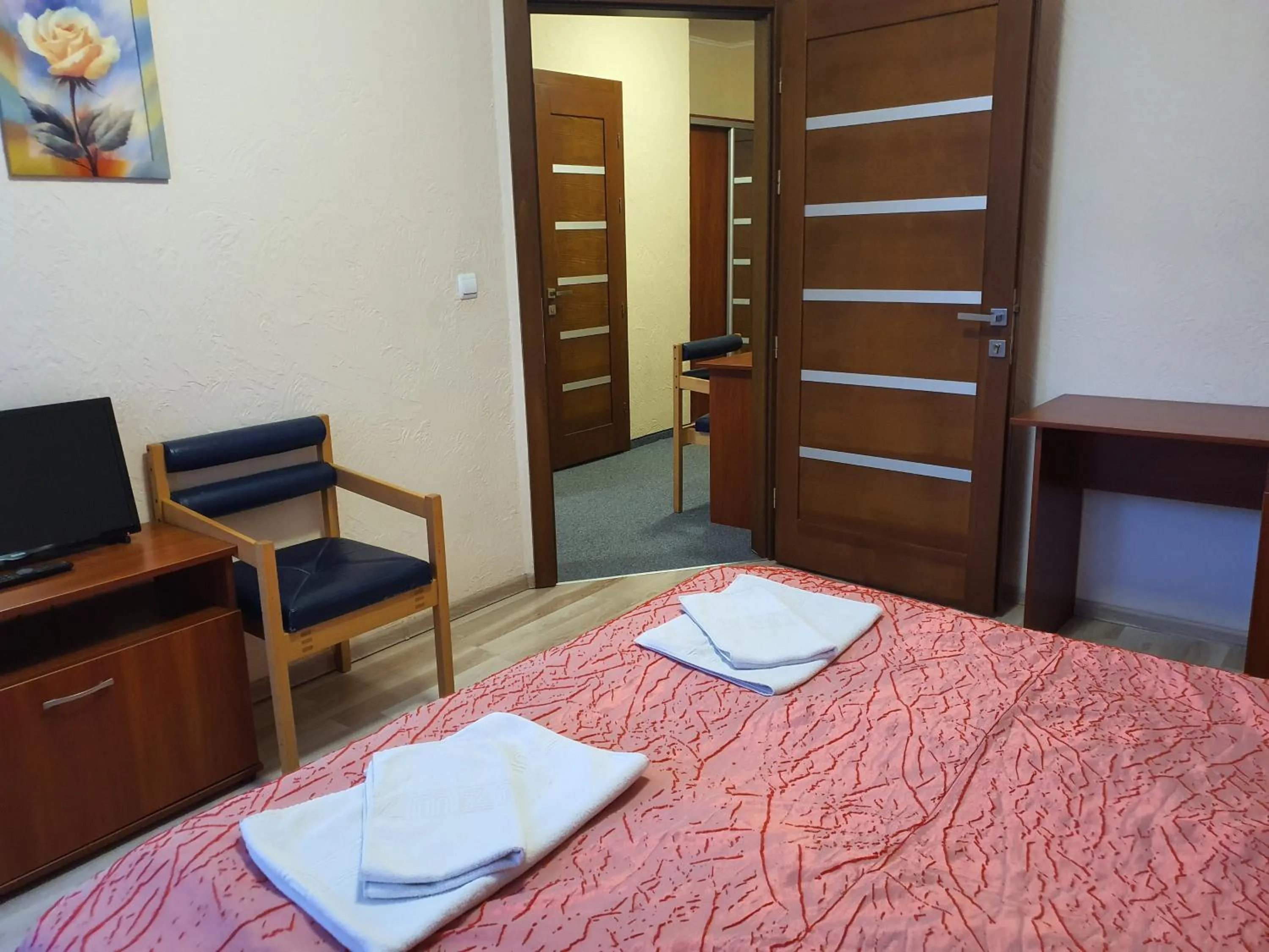 Bed in Hotel Helikon