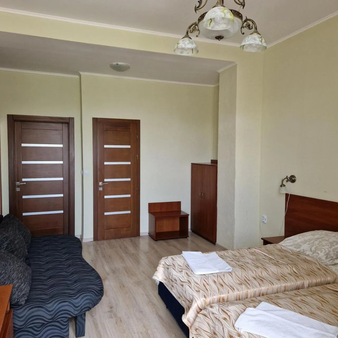 Bed in Hotel Helikon