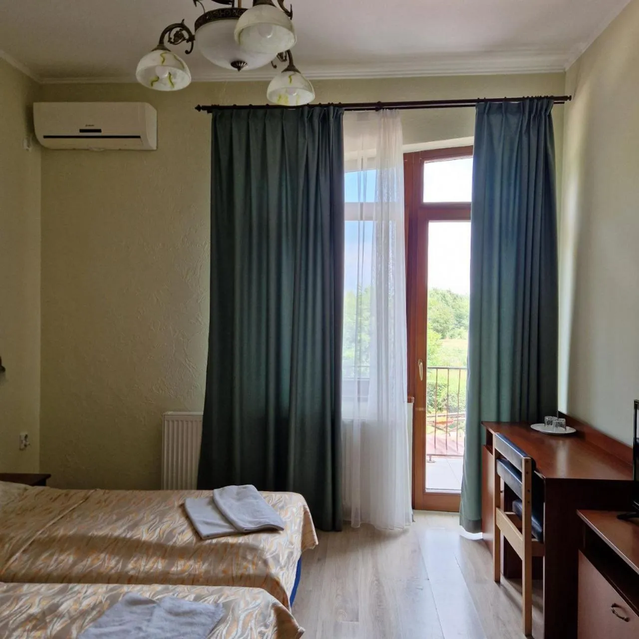 Bed in Hotel Helikon