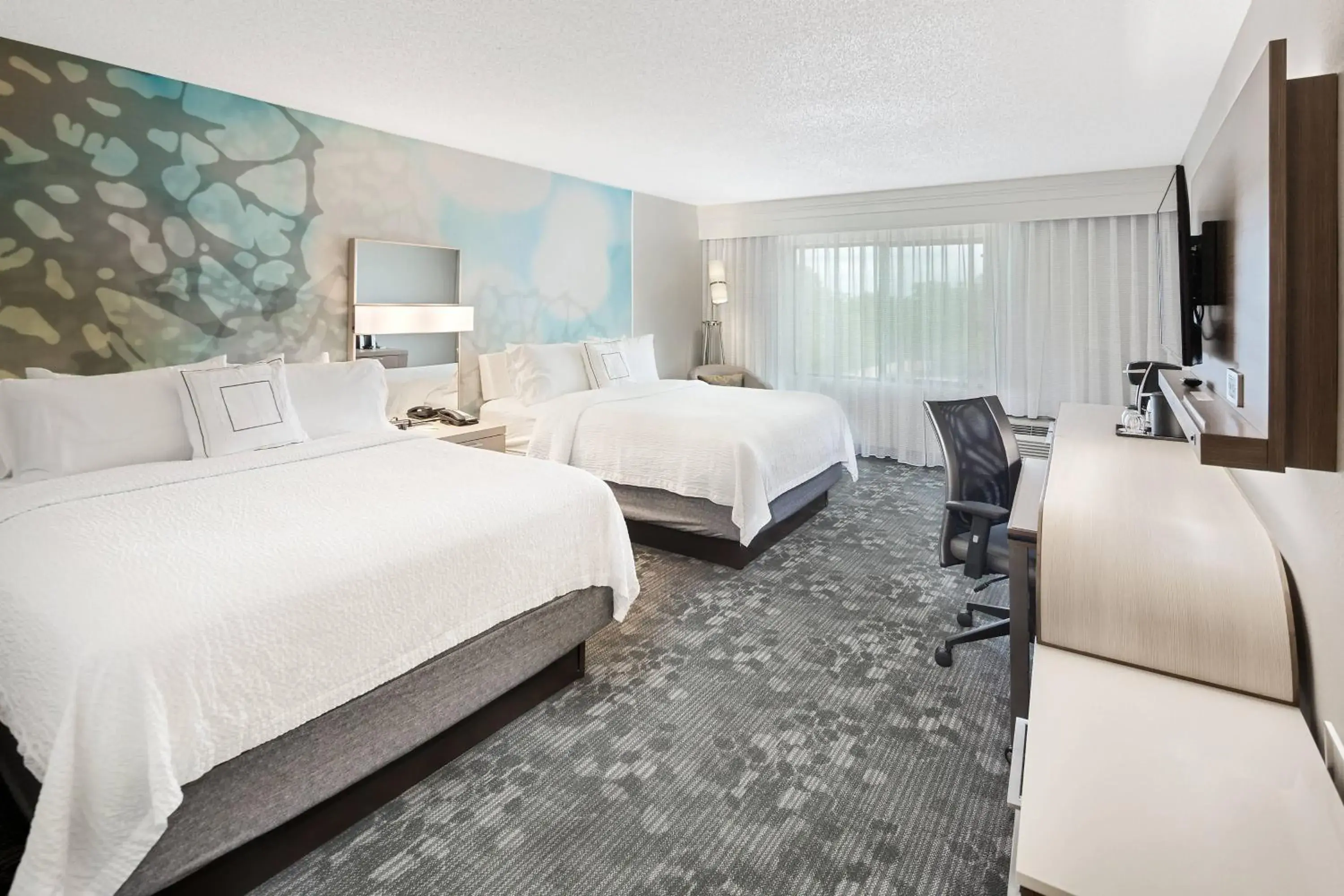 Queen Room with Two Queen Beds in Courtyard by Marriott Bryan College Station Queen Room with Two Queen Beds in Courtyard by Marriott Bryan College Station