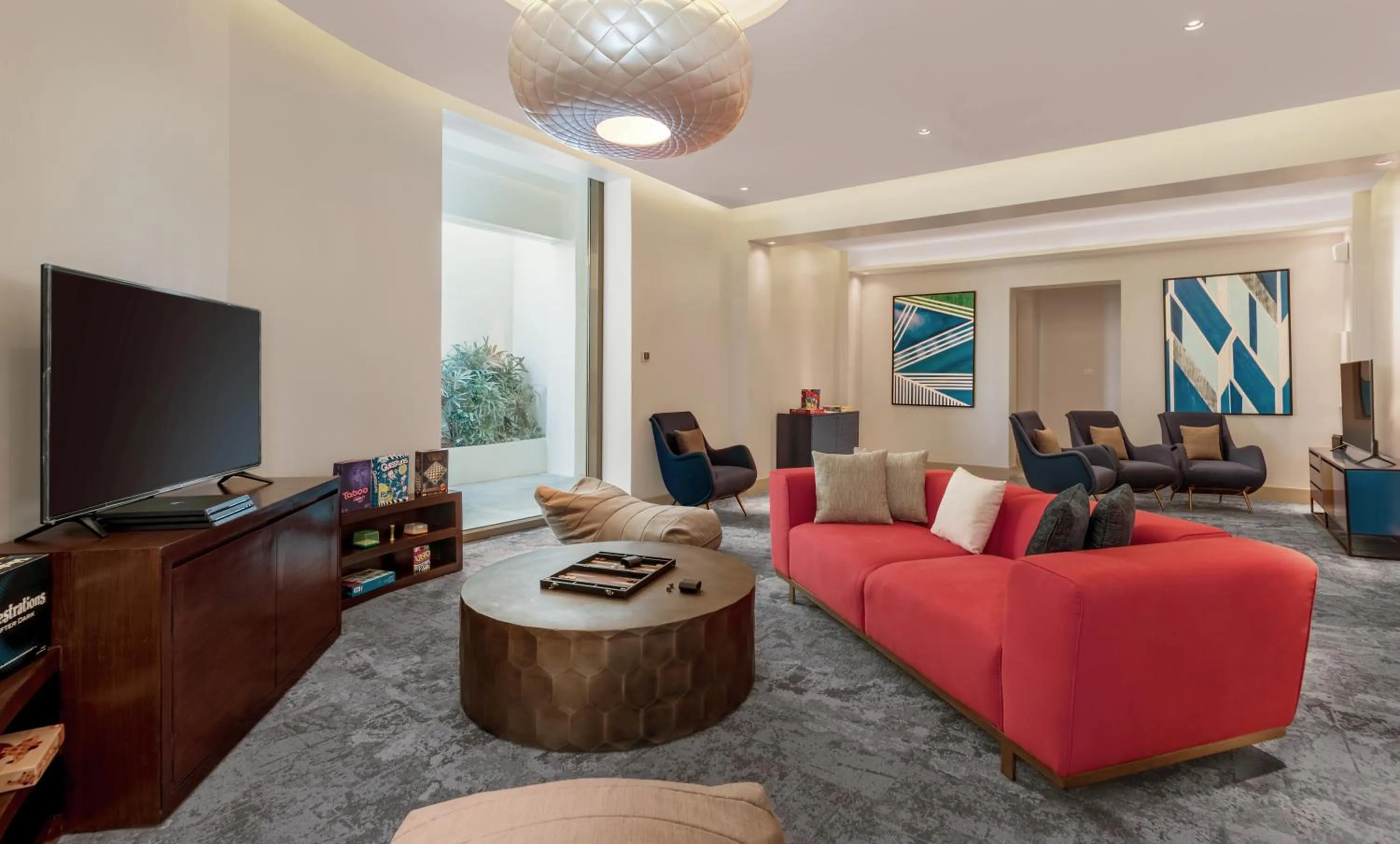 Communal lounge/ TV room in Crimson Resort and Spa Boracay