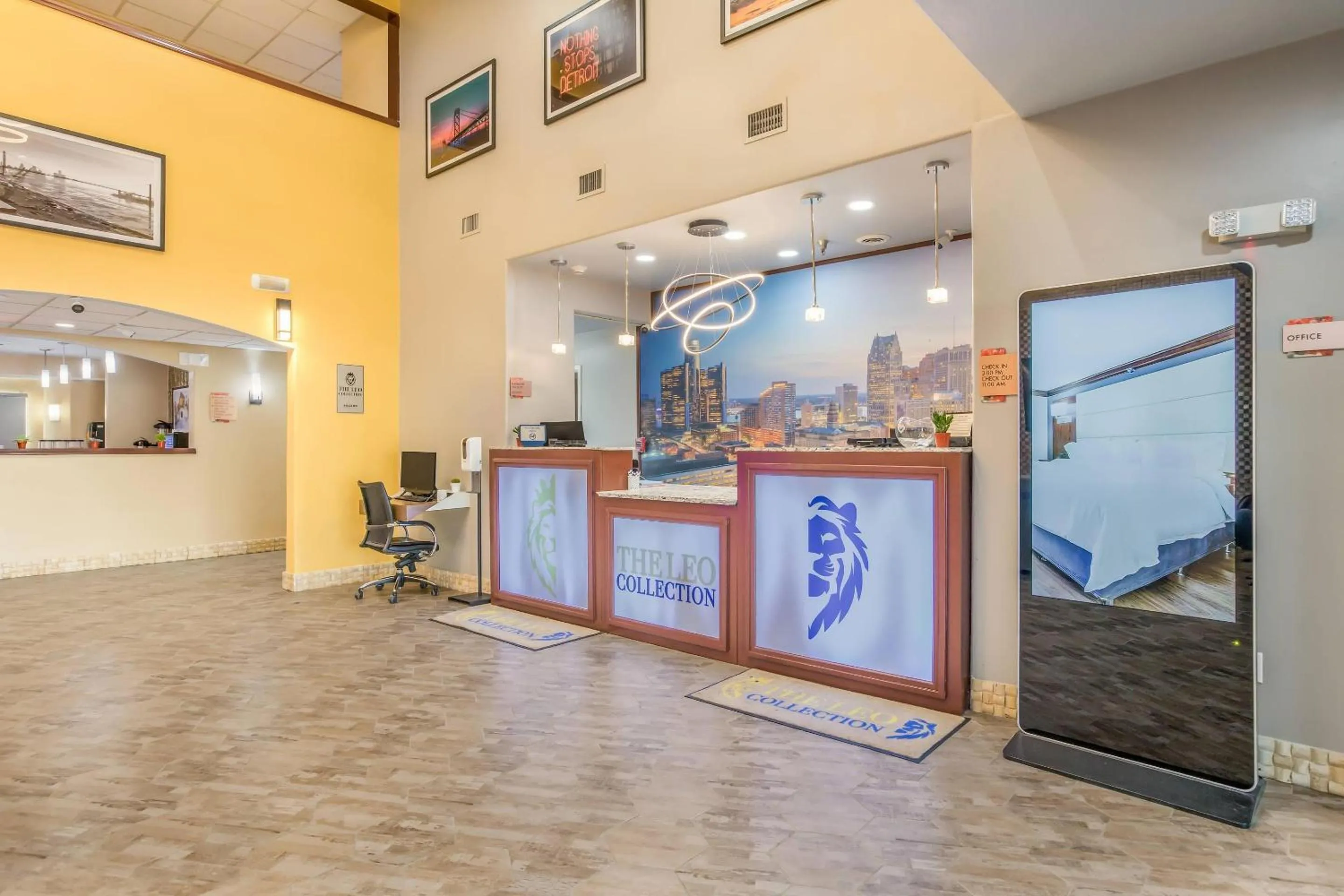 Lobby or reception in The Leo Collection Detroit, an Ascend Collection Hotel