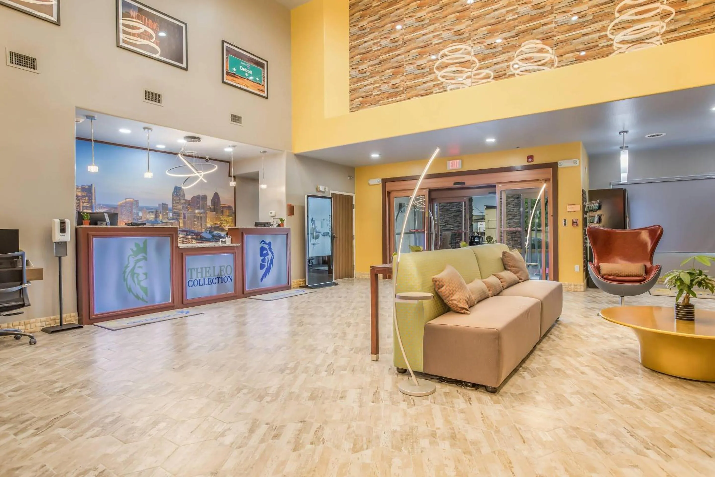 Lobby or reception in The Leo Collection Detroit, an Ascend Collection Hotel