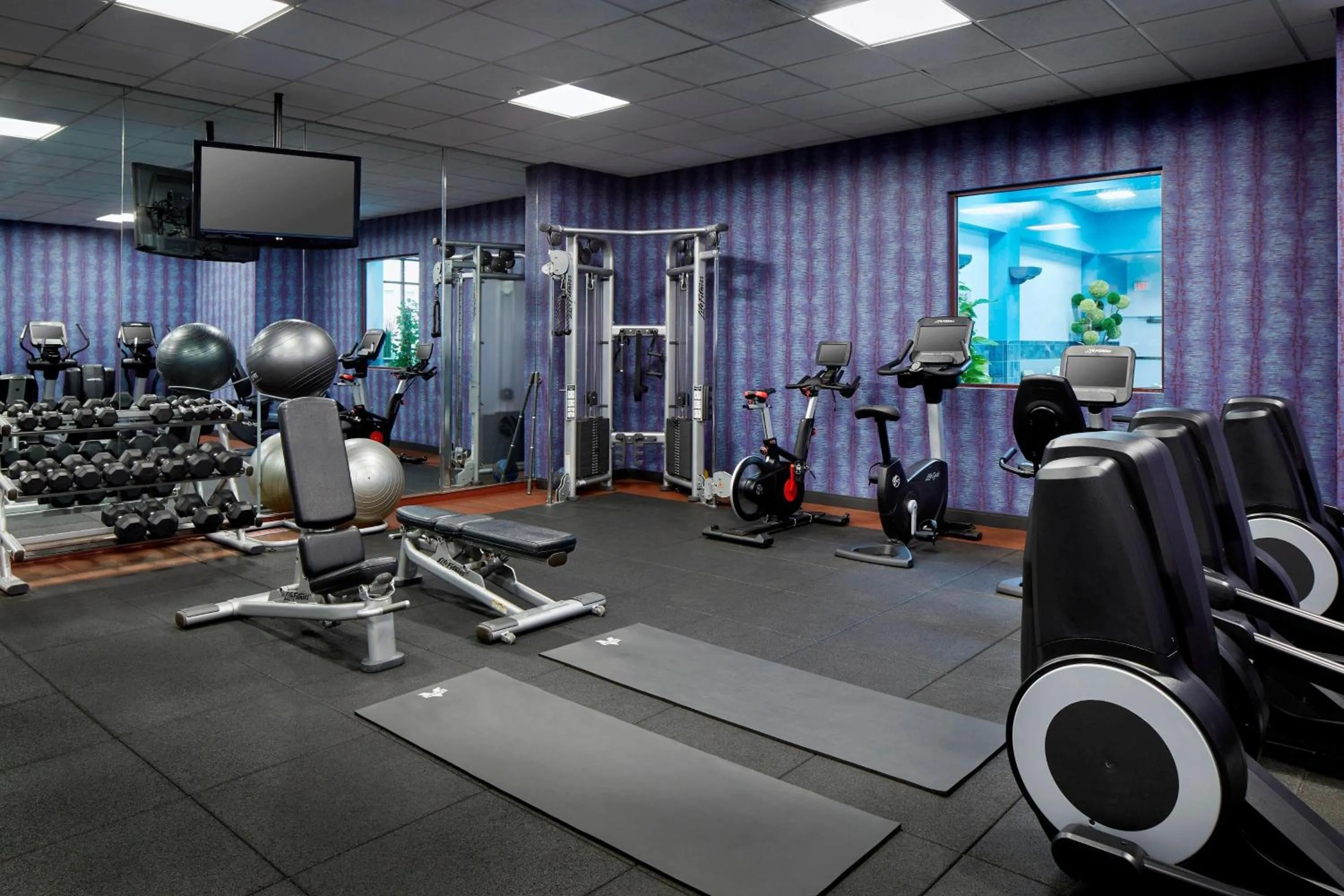 Fitness centre/facilities in Marriott Columbus Northwest