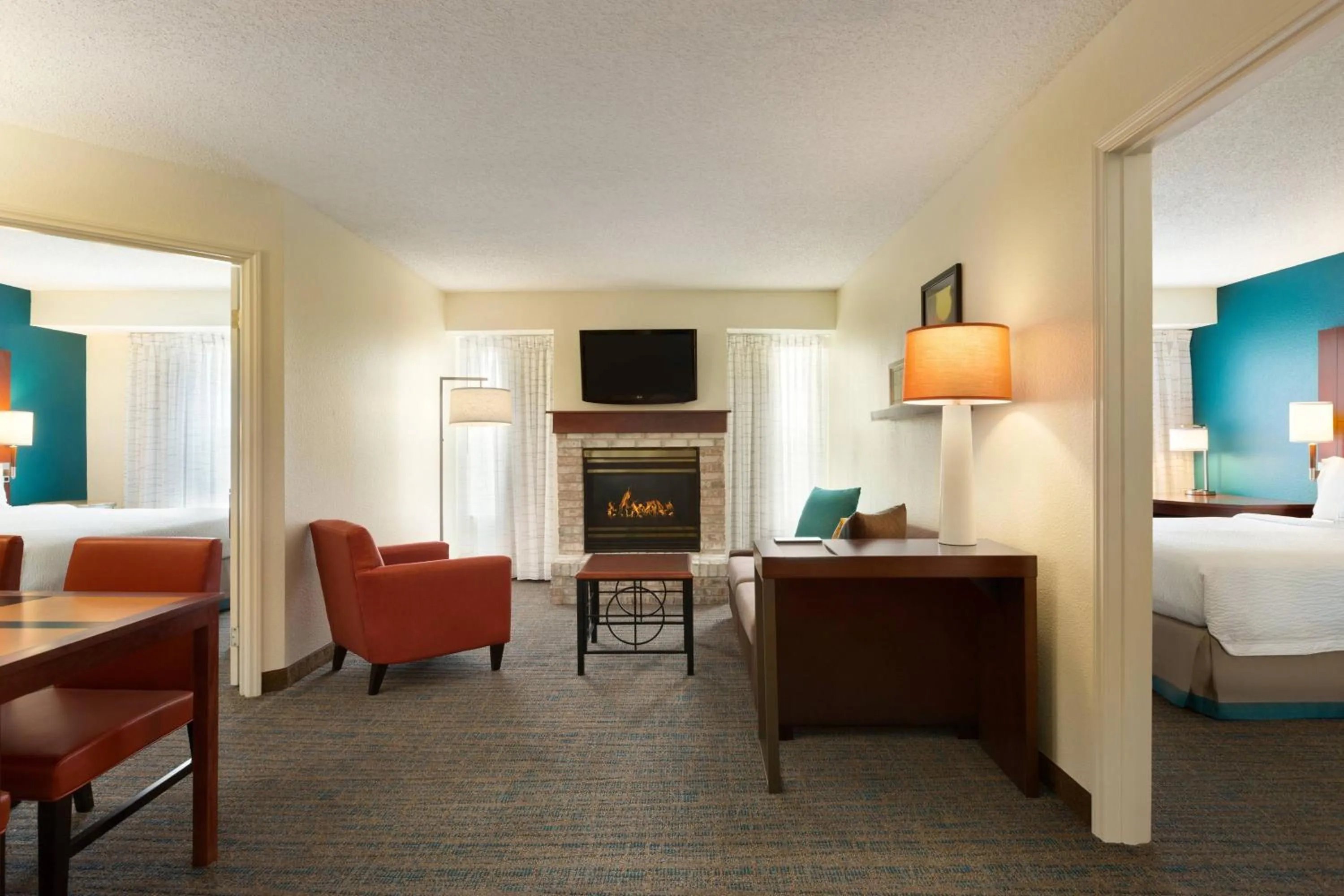 Living room, Bed in Residence Inn Corpus Christi