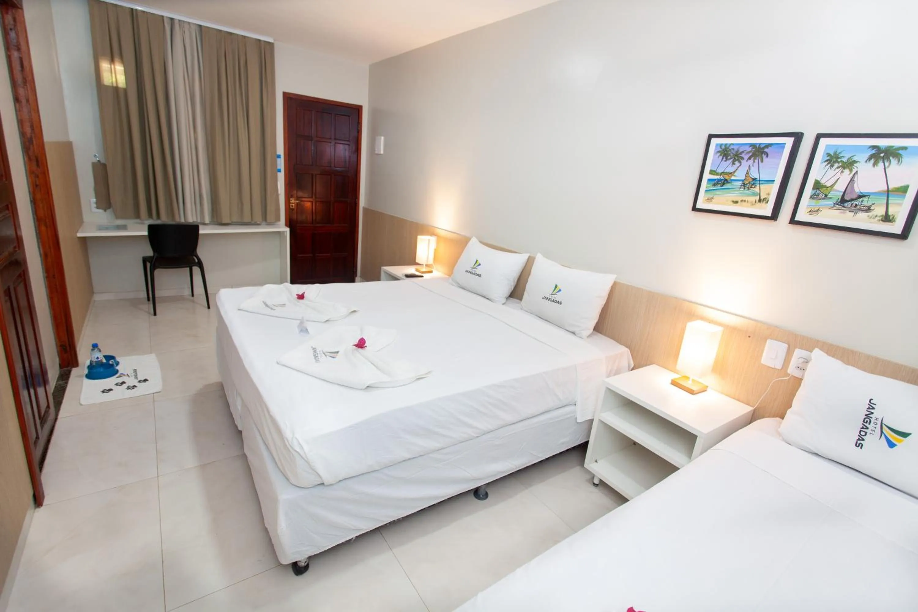 Bed in Hotel Jangadas