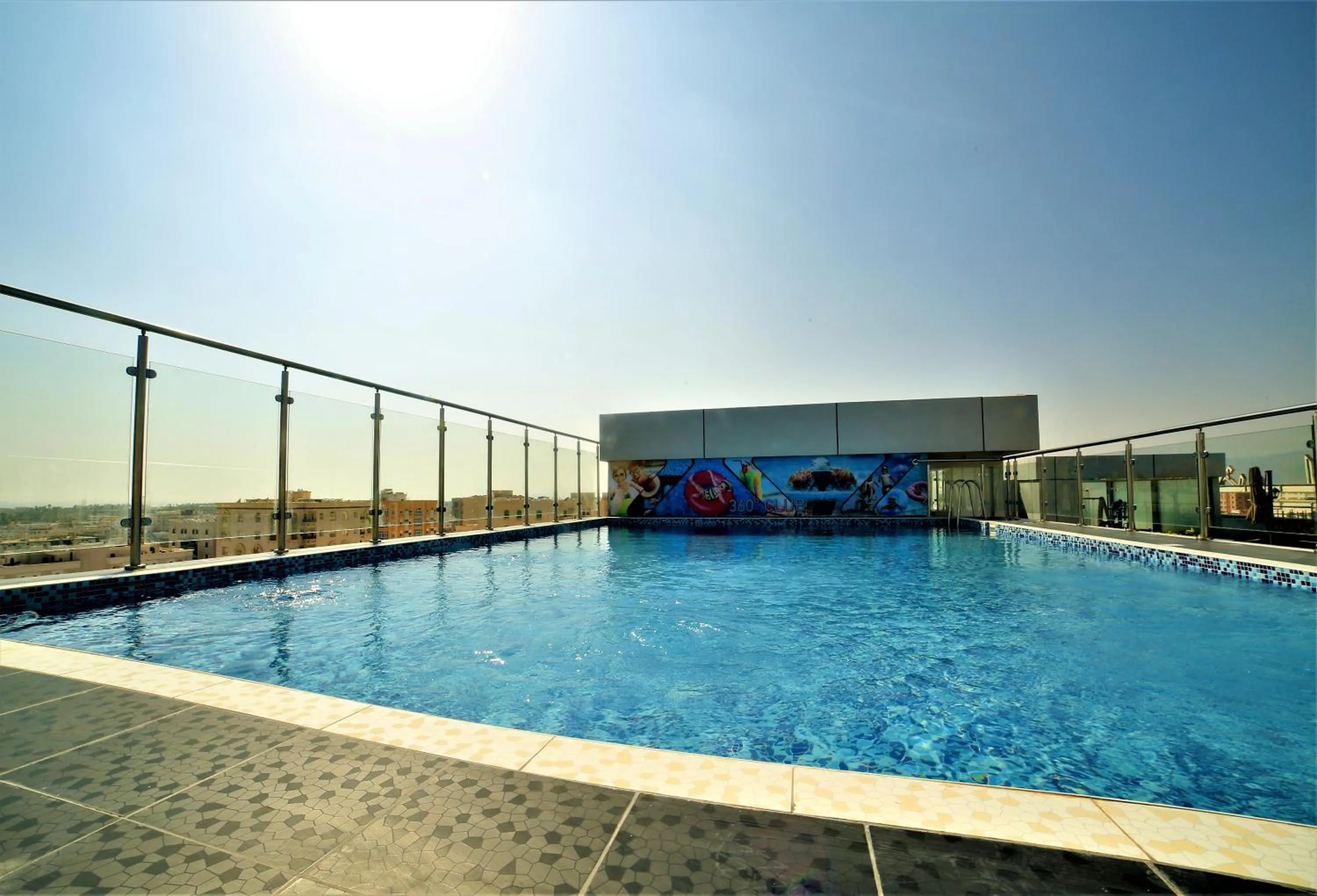 Swimming pool in Al Dyafa Hotel Suites