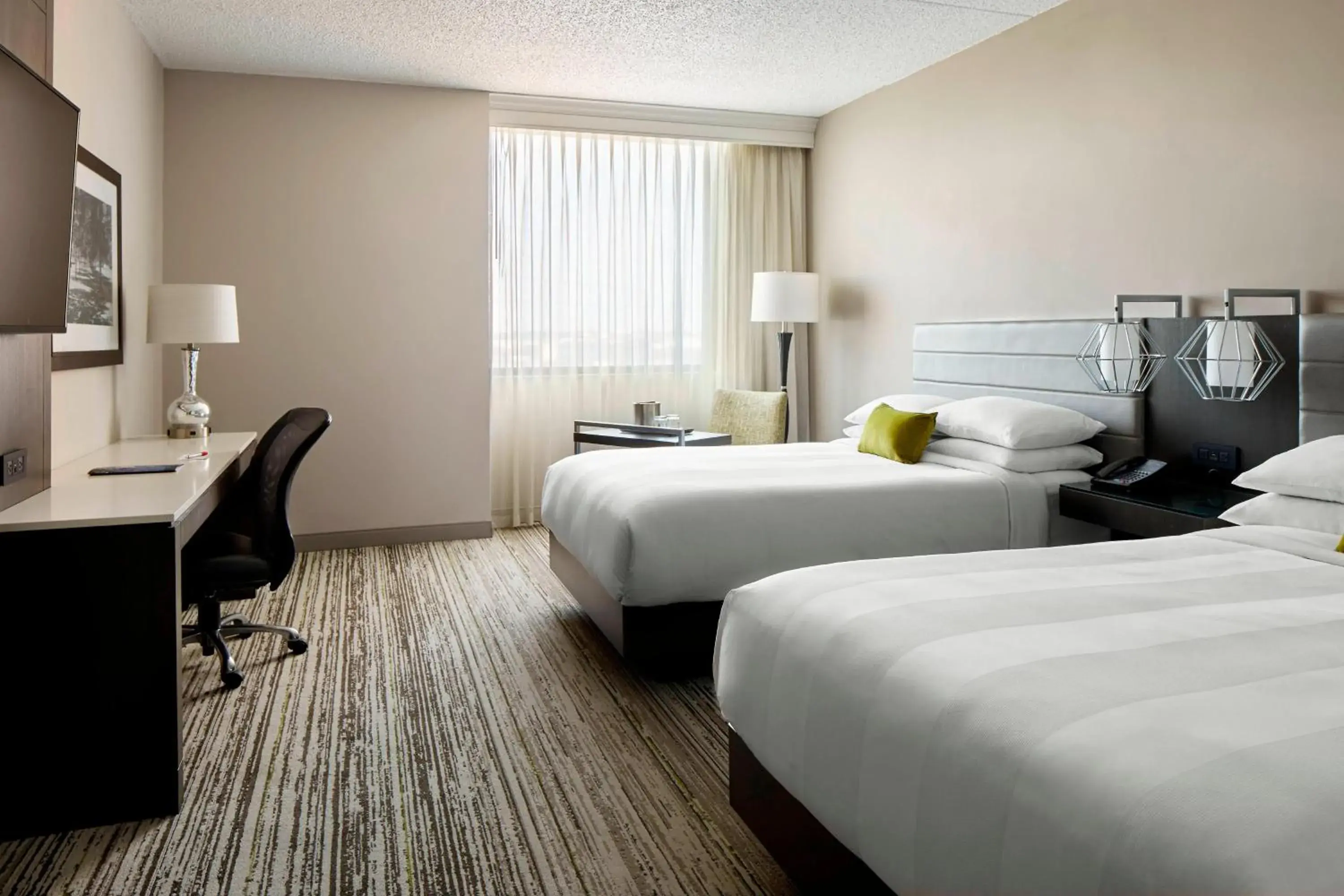 Double Room with Two Double Beds - Hearing Accessible in Marriott Cincinnati North Double Room with Two Double Beds - Hearing Accessible in Marriott Cincinnati North