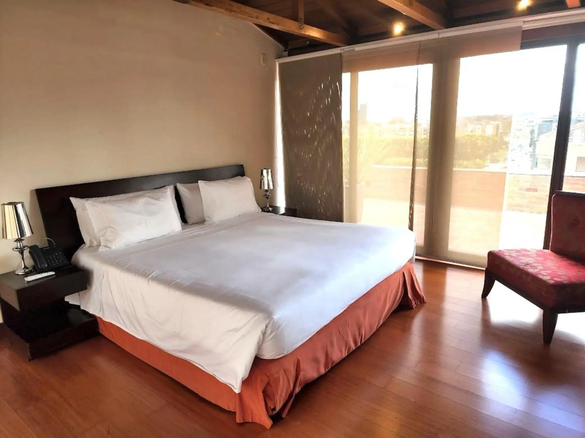 Bed in Santafe Boutique Hotel