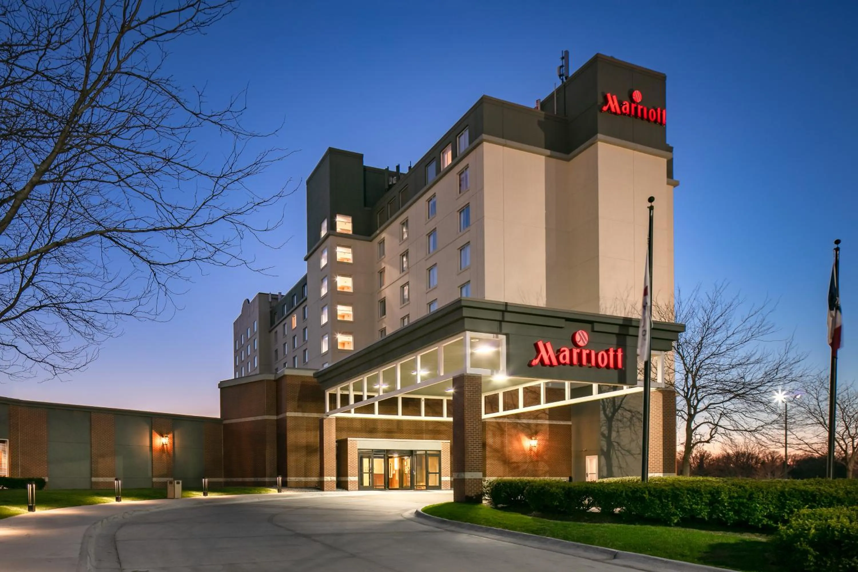 Property building in West Des Moines Marriott