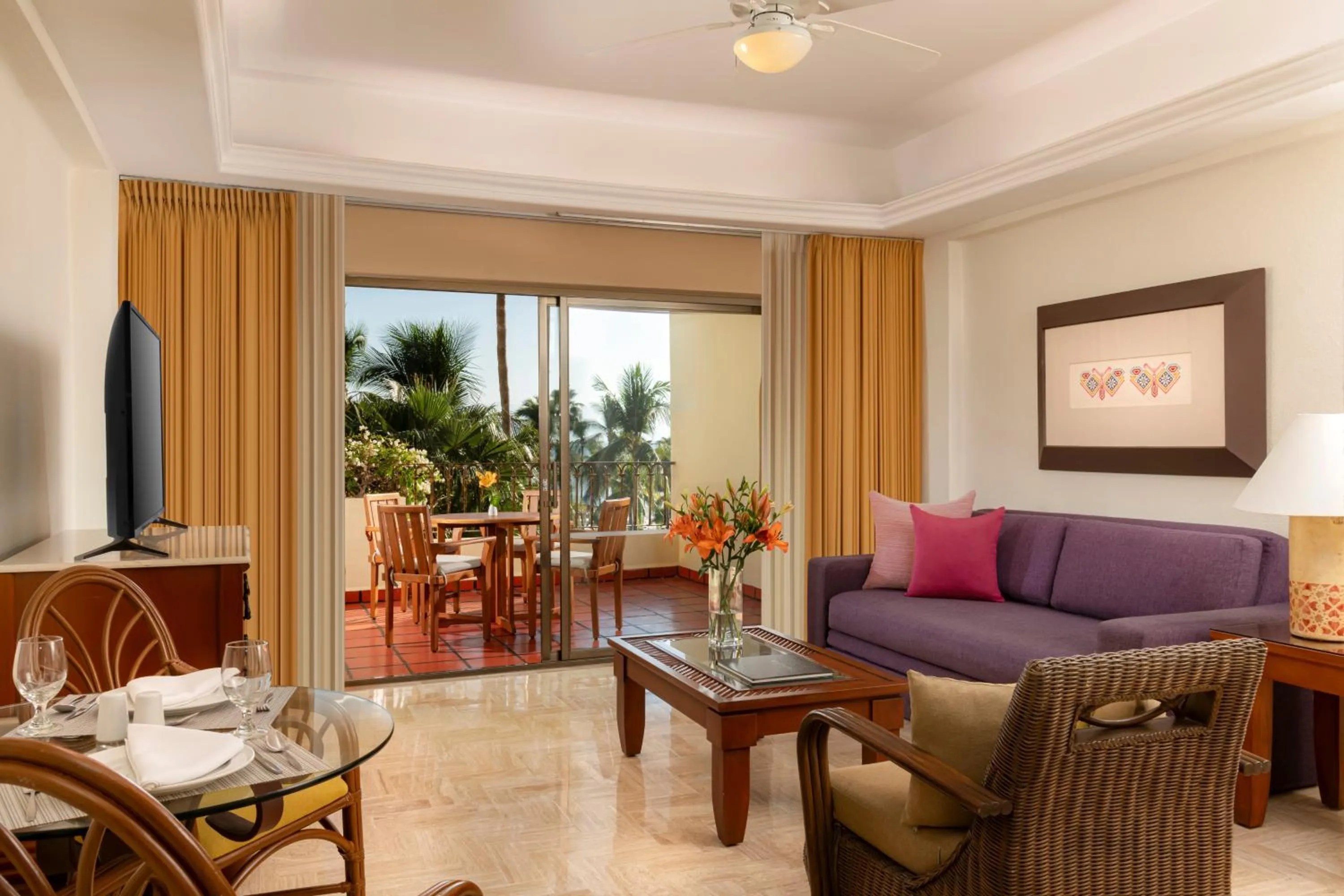 Living room in Velas Vallarta Suite Resort All-Inclusive
