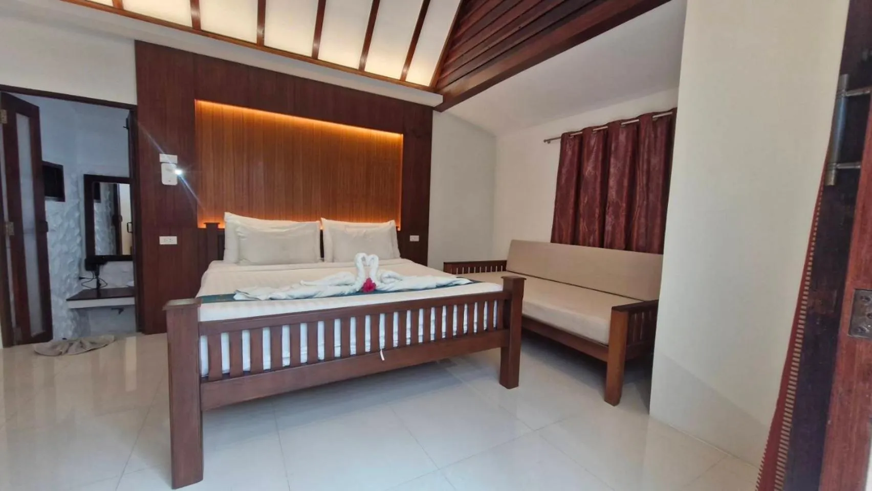 Bed in Chunut House Resort