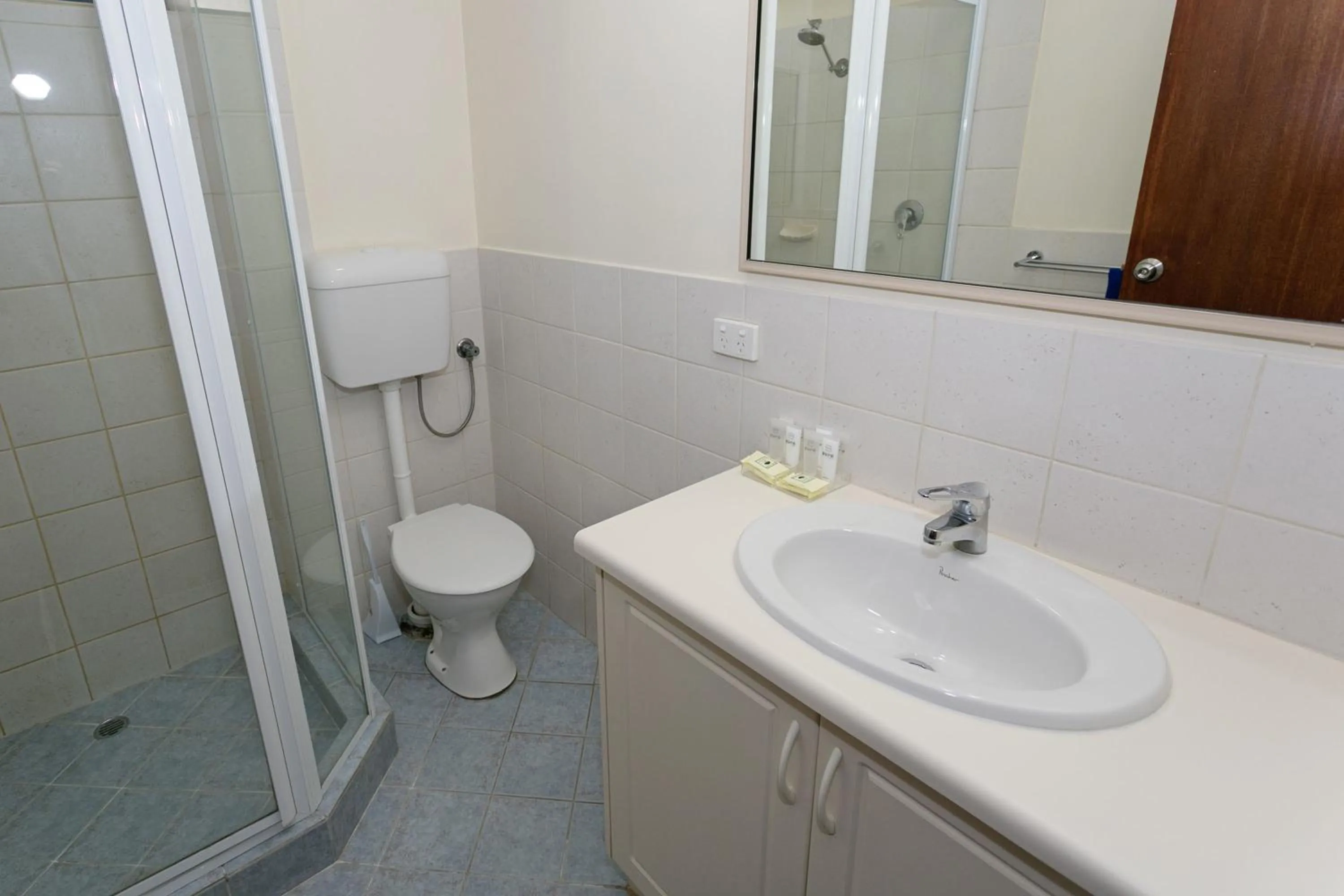 Shower in Dolphin Lodge Albany - Self Contained Apartments at Middleton Beach