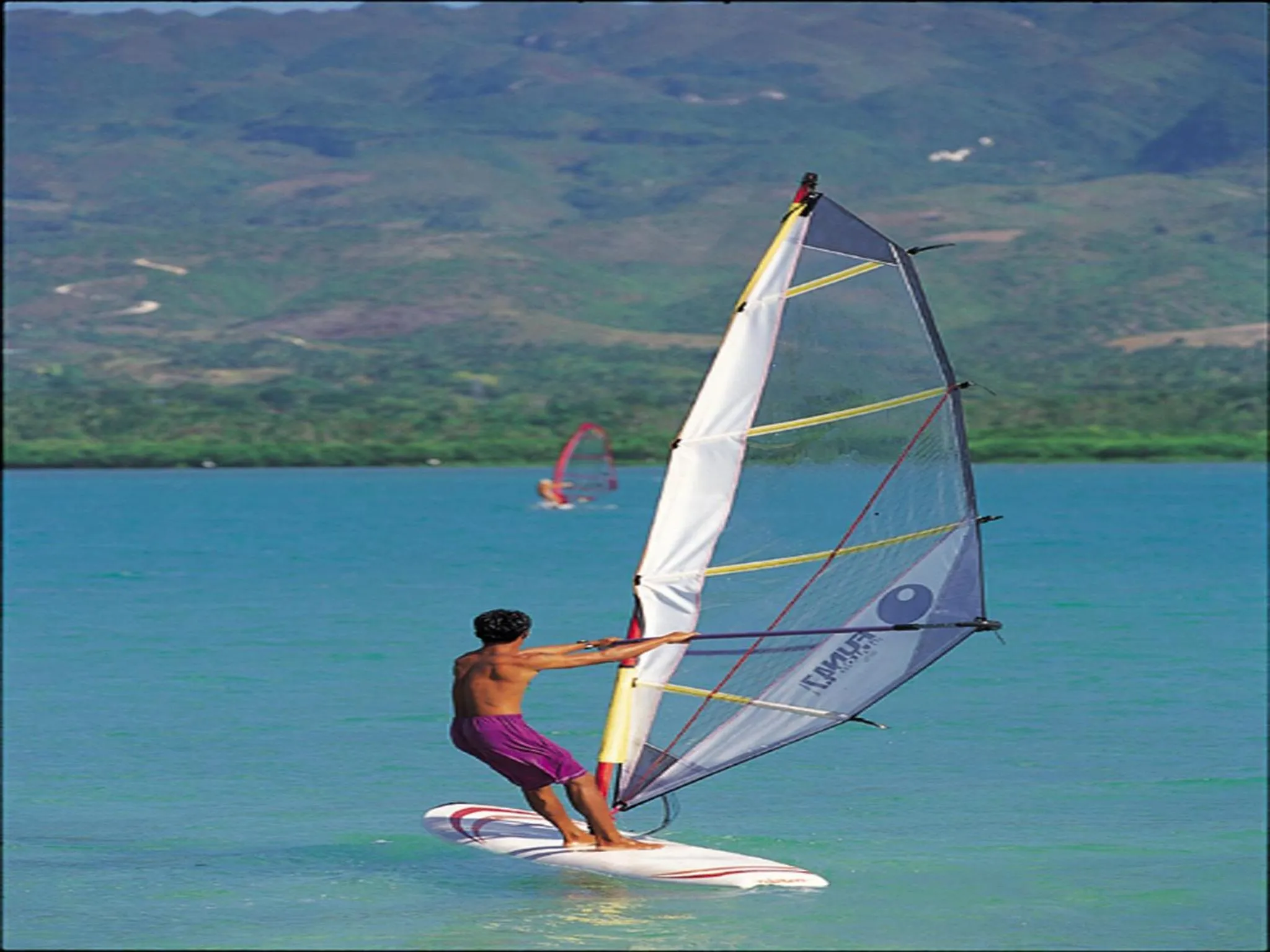 Windsurfing in Badian Island Wellness Resort